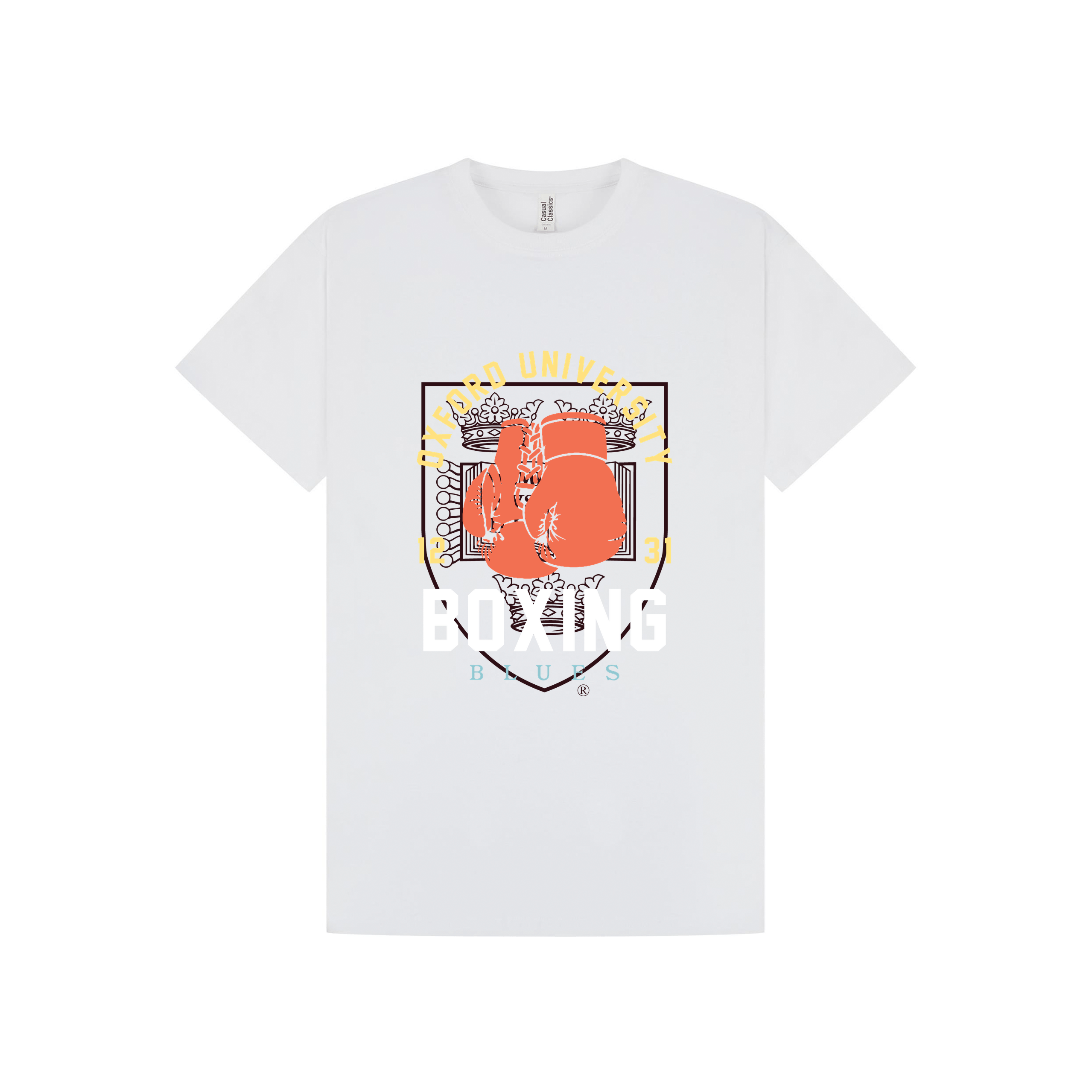 White Printed T-shirt Front