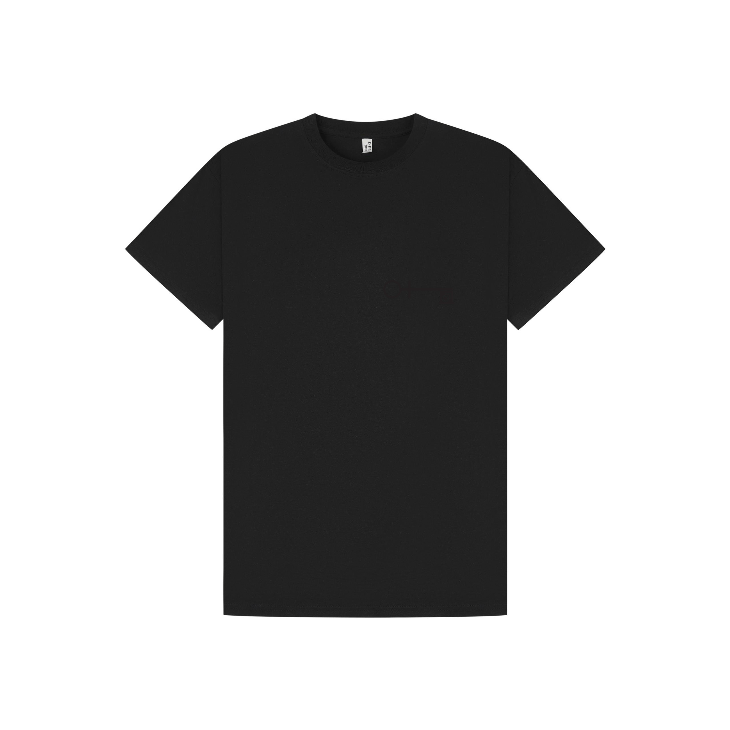 Black Printed T-shirt Front