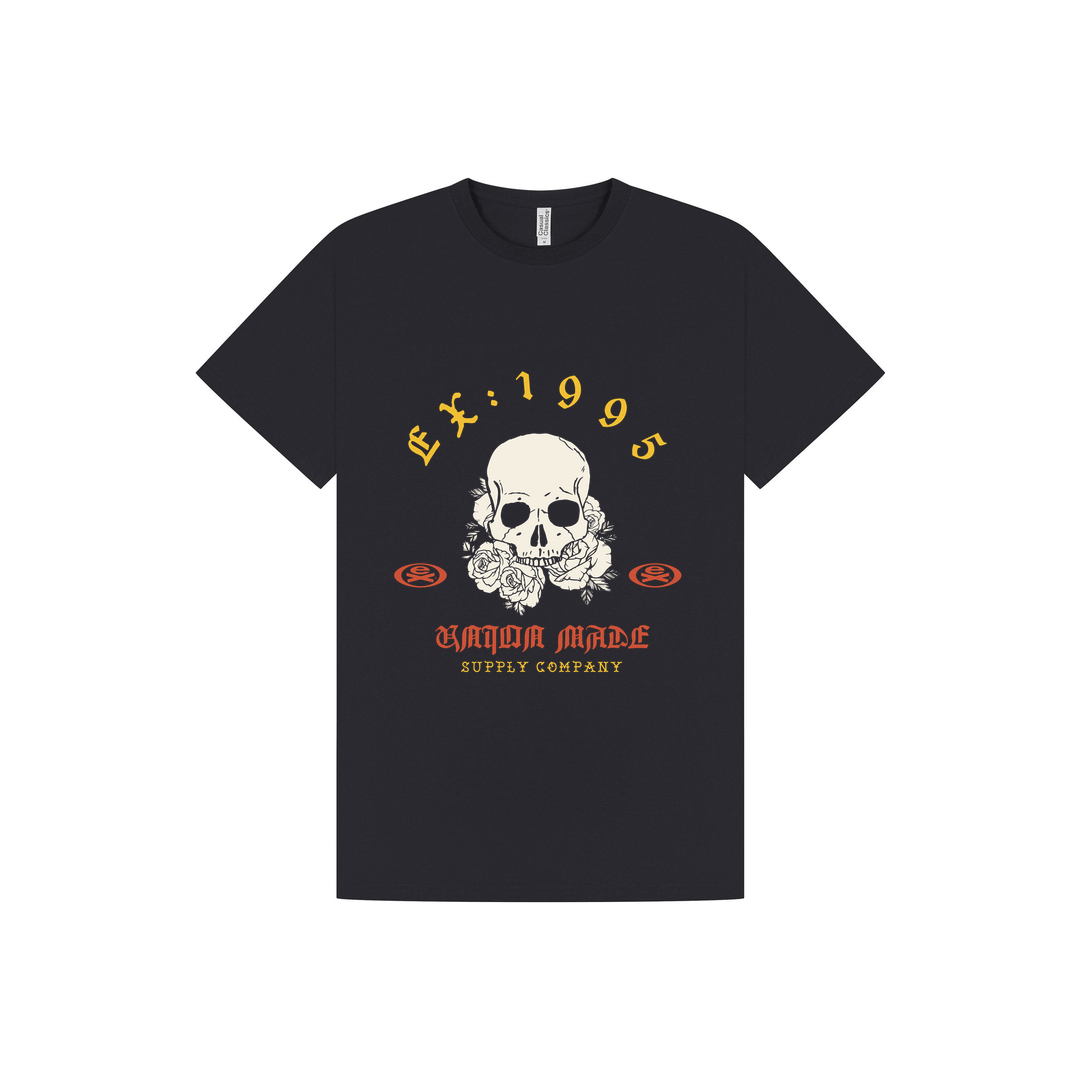 Navy Printed T-shirt Front