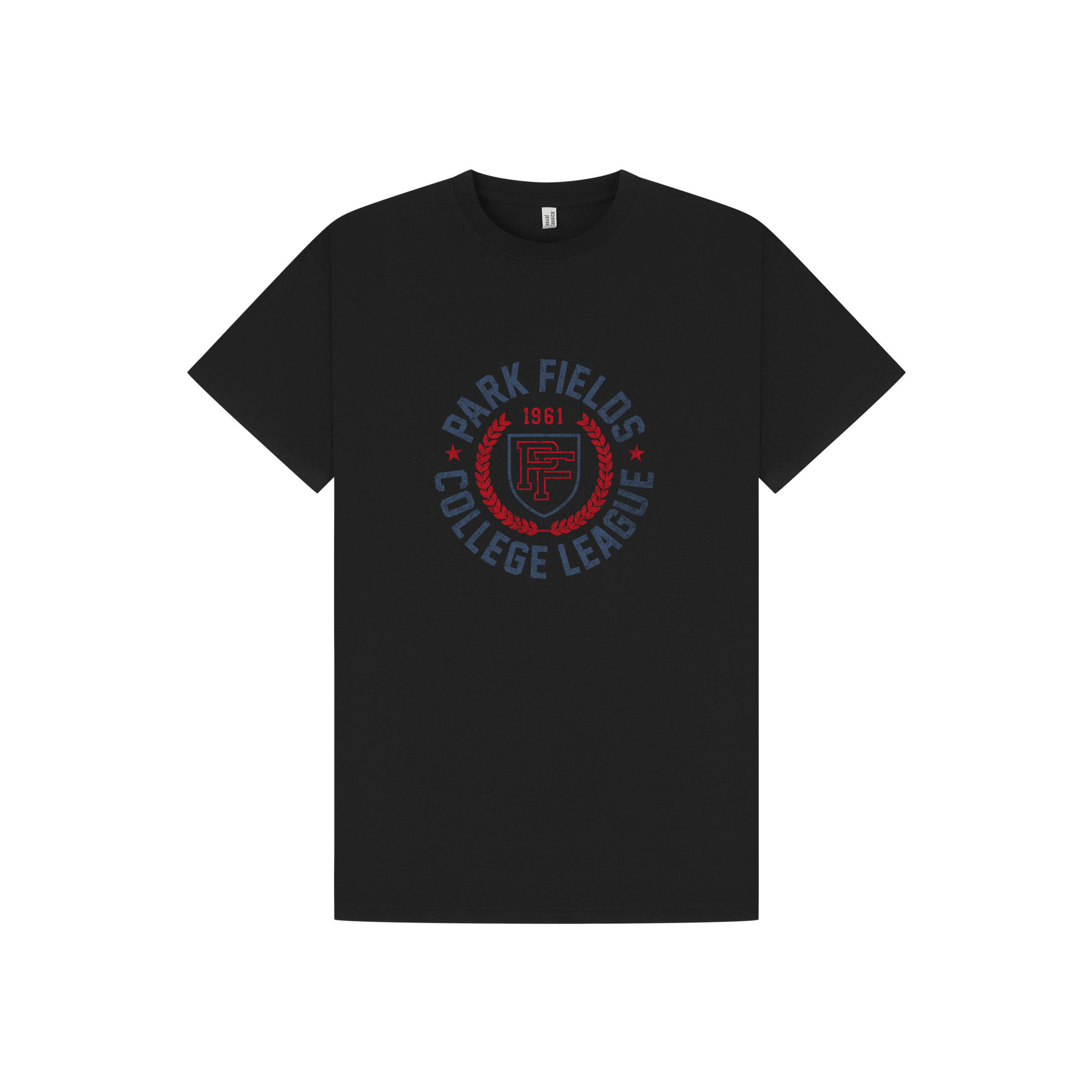 Black Printed T-shirt Front