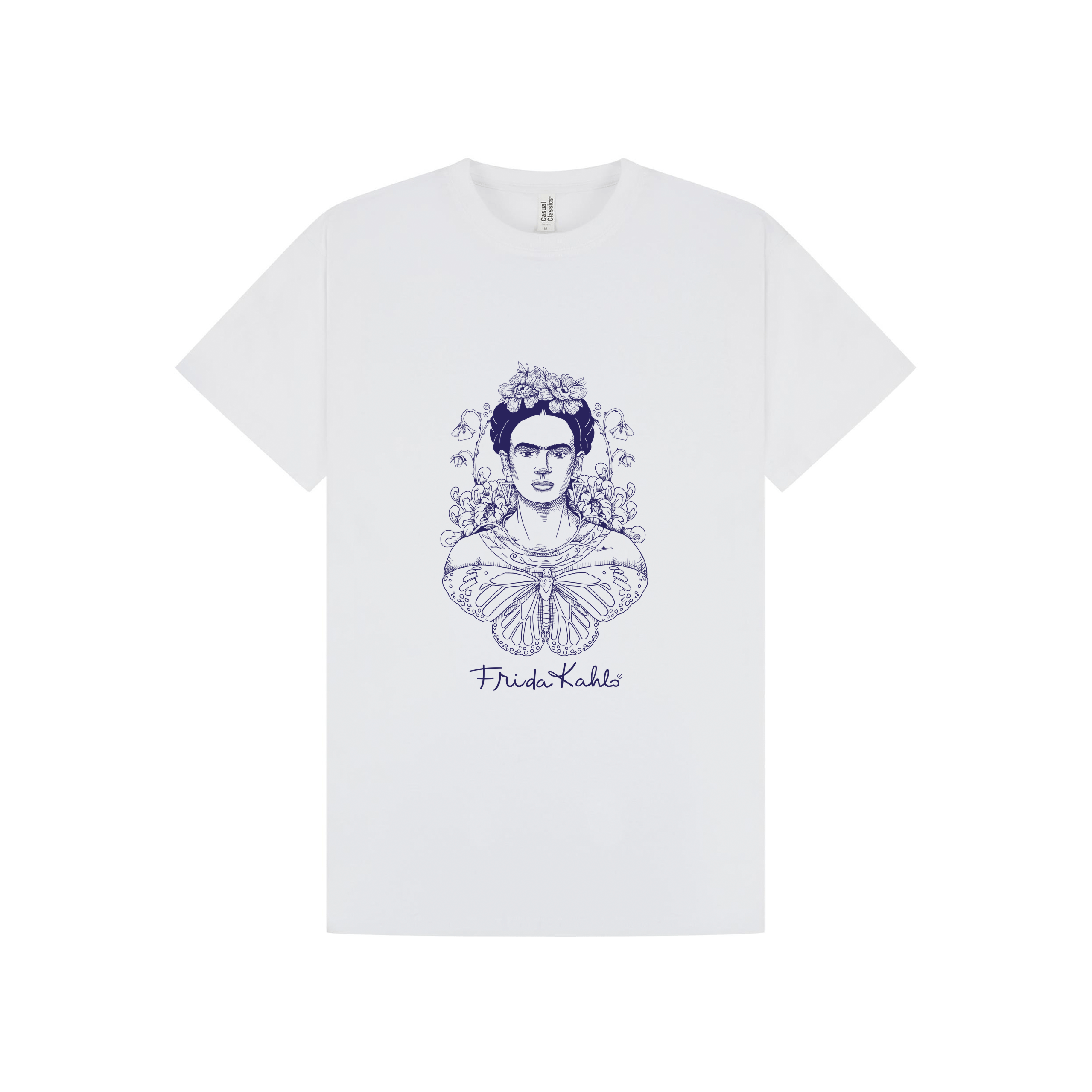 White Printed T-shirt Front