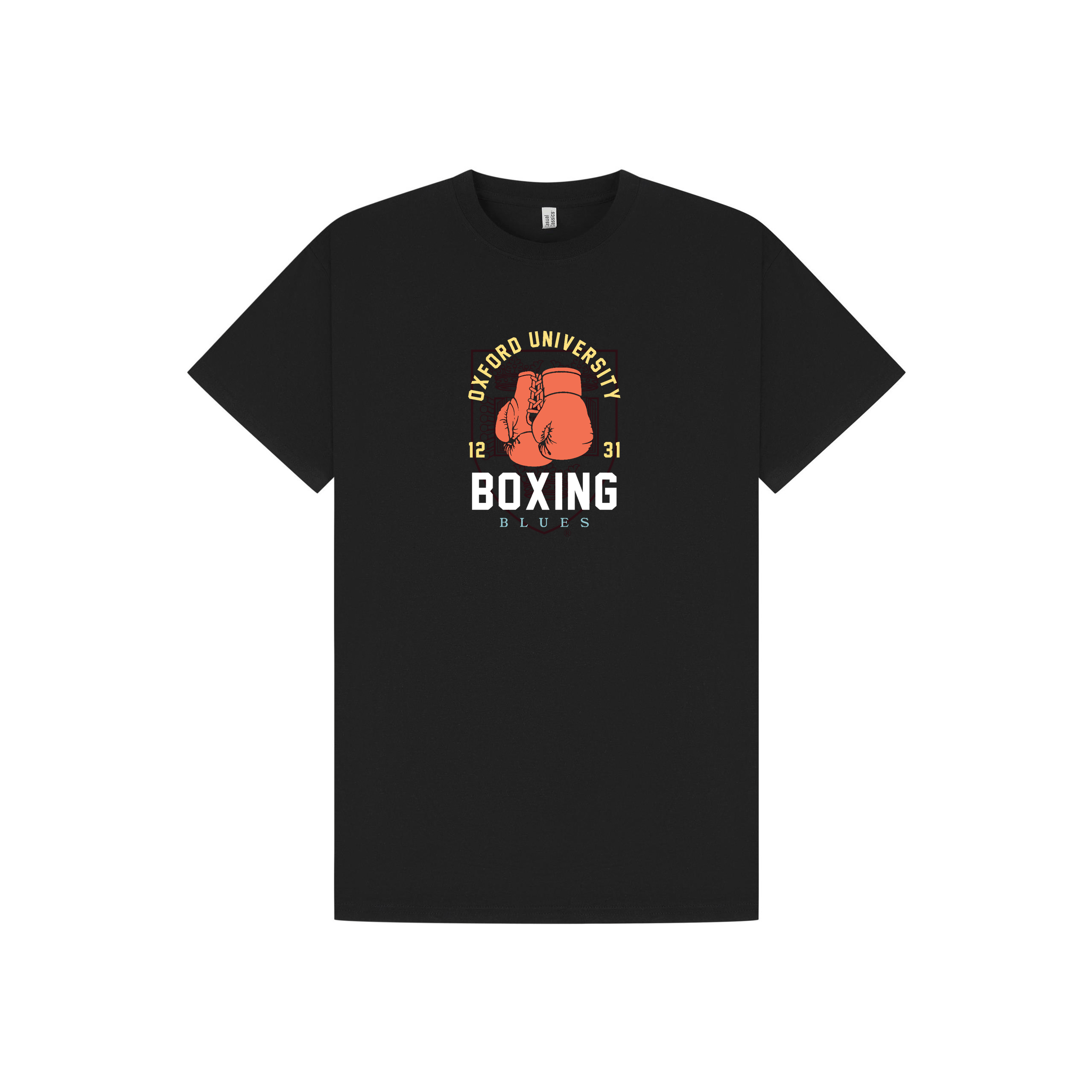 Black Printed T-shirt Front