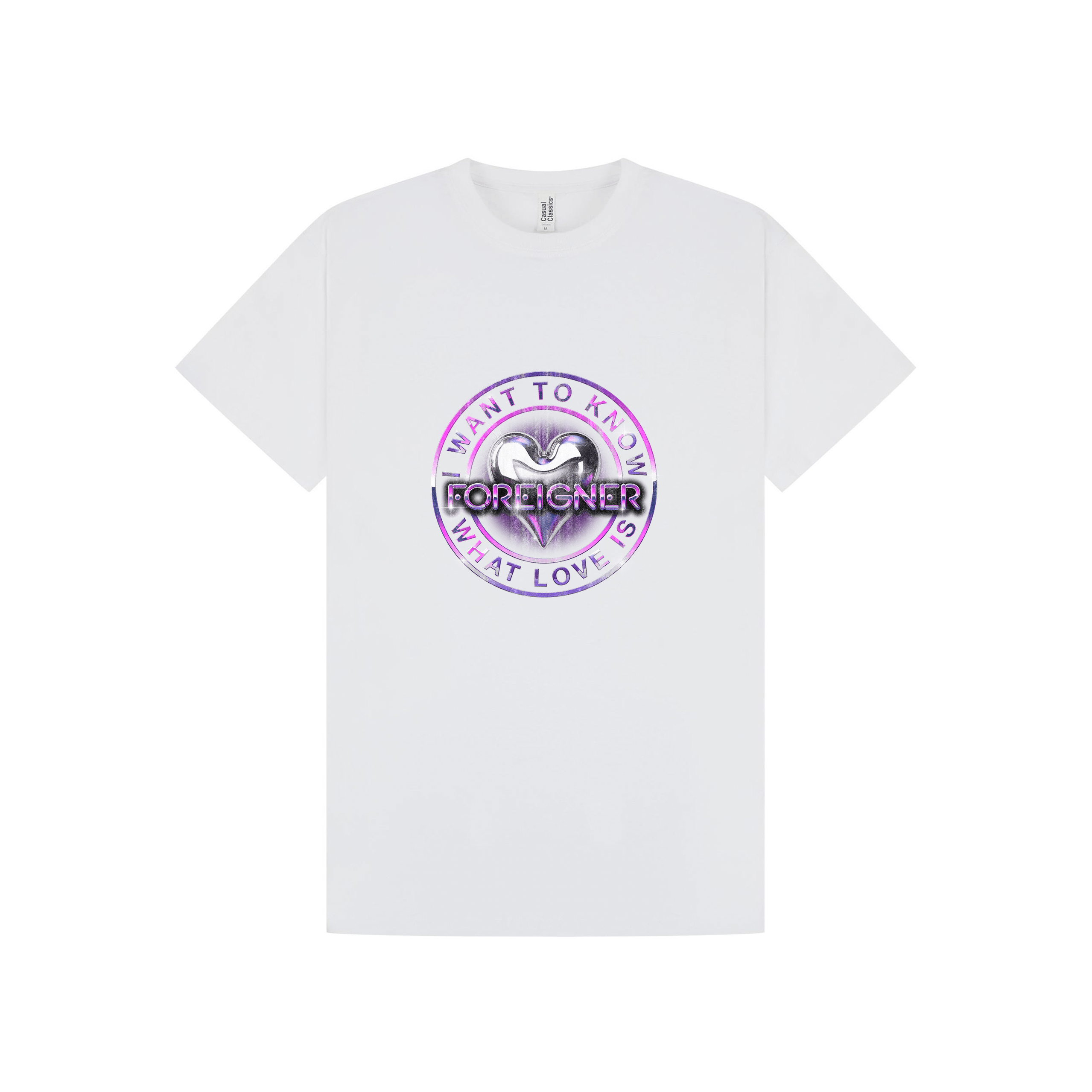 White Printed T-shirt Front