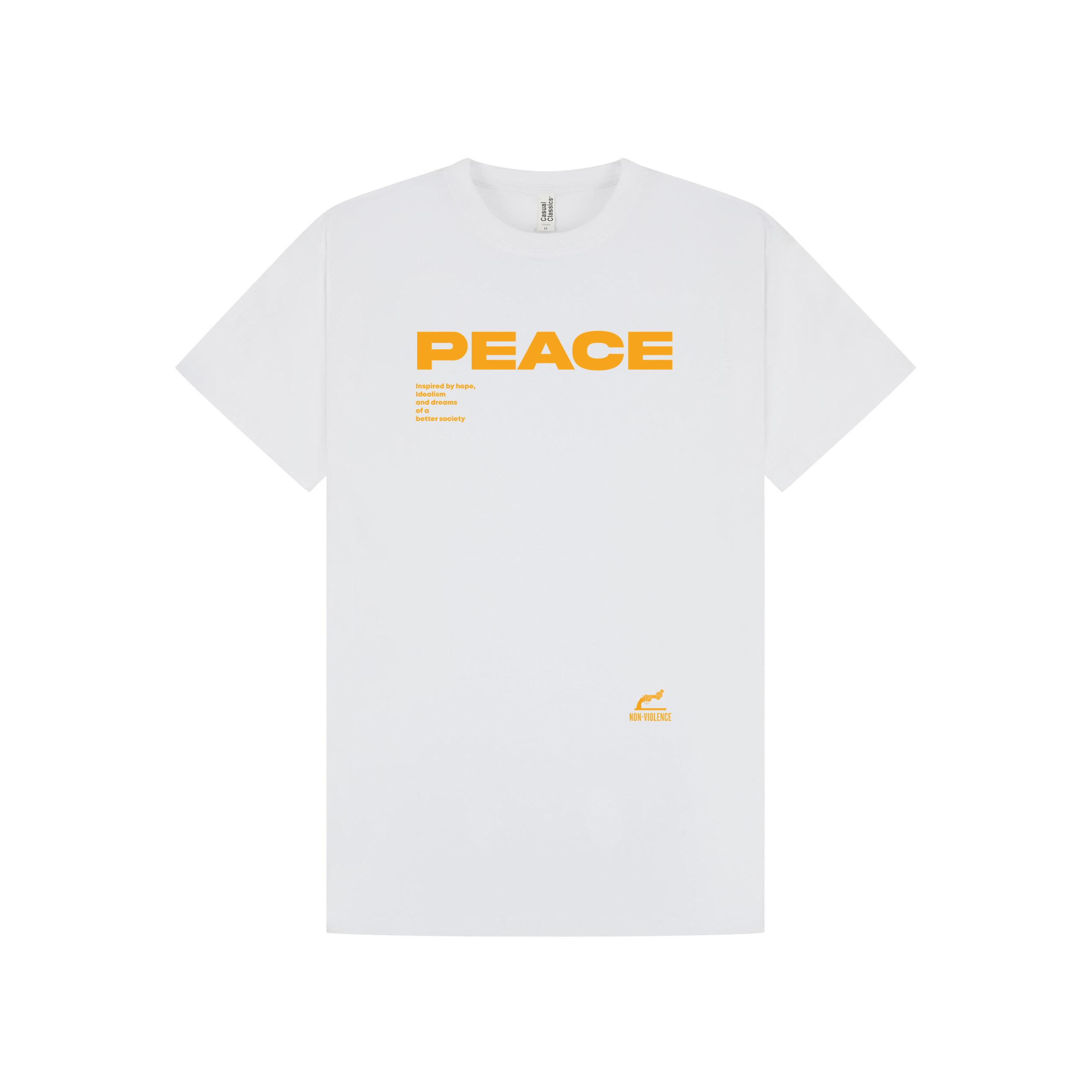 White Printed T-shirt Front