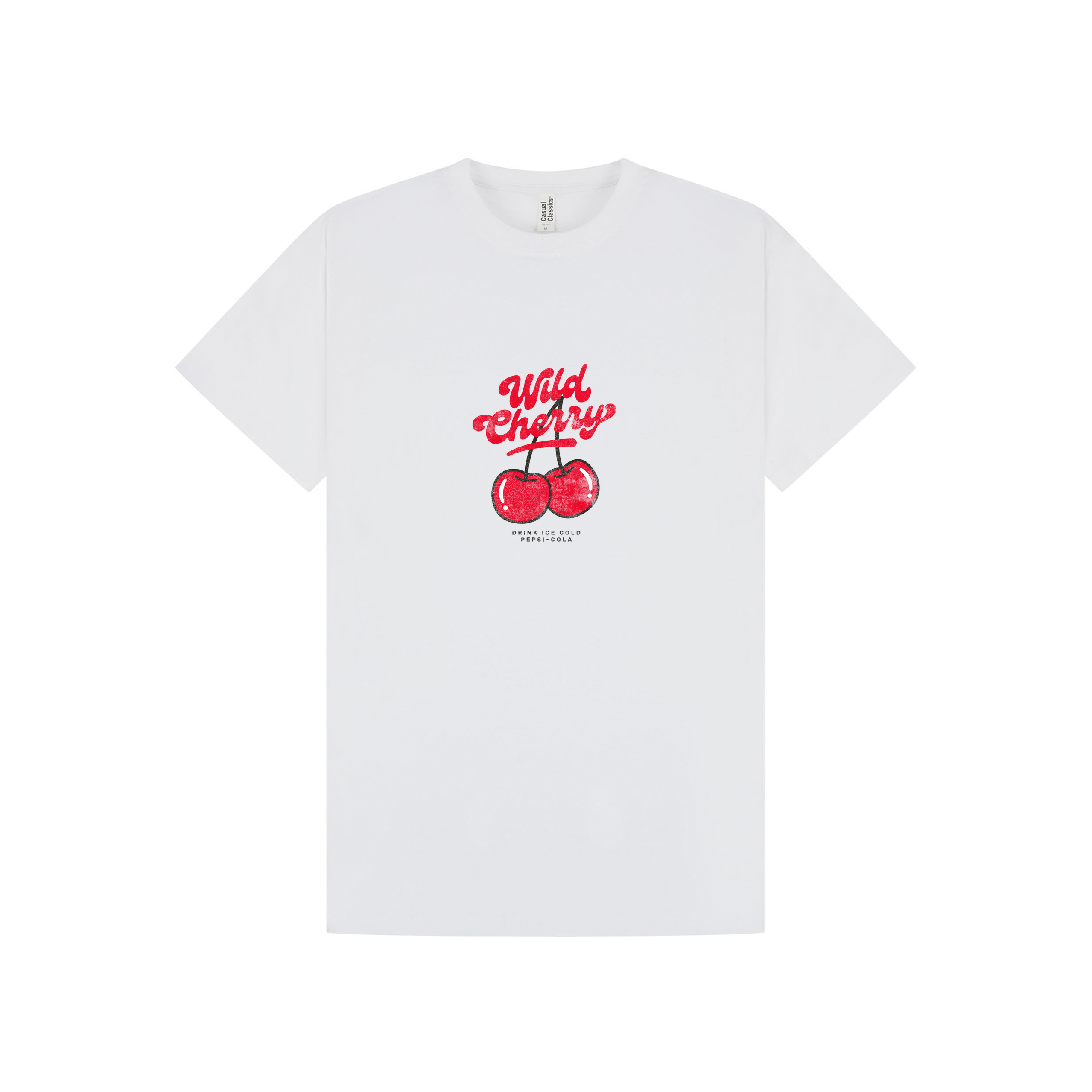 White Printed T-shirt Front