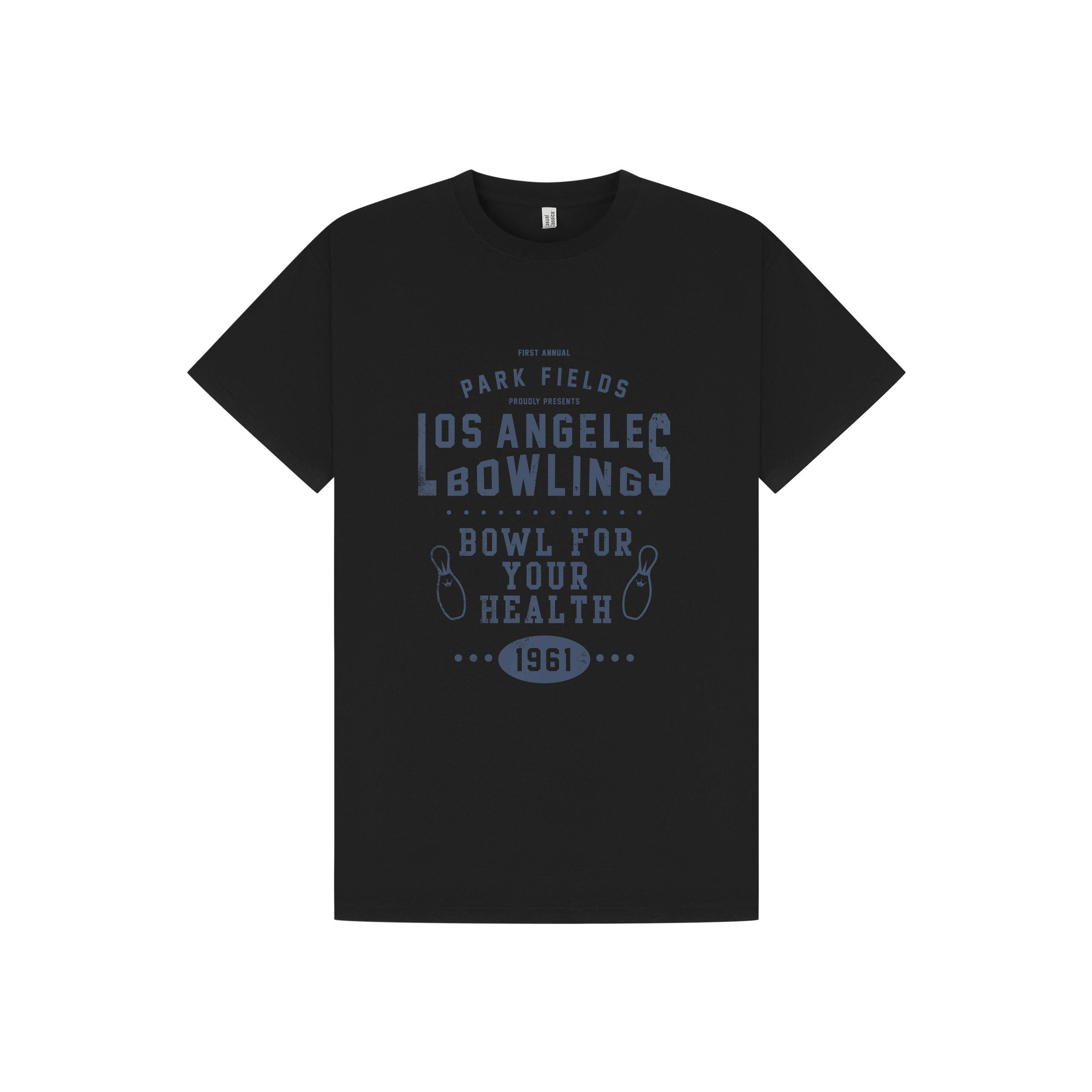 Black Printed T-shirt Front