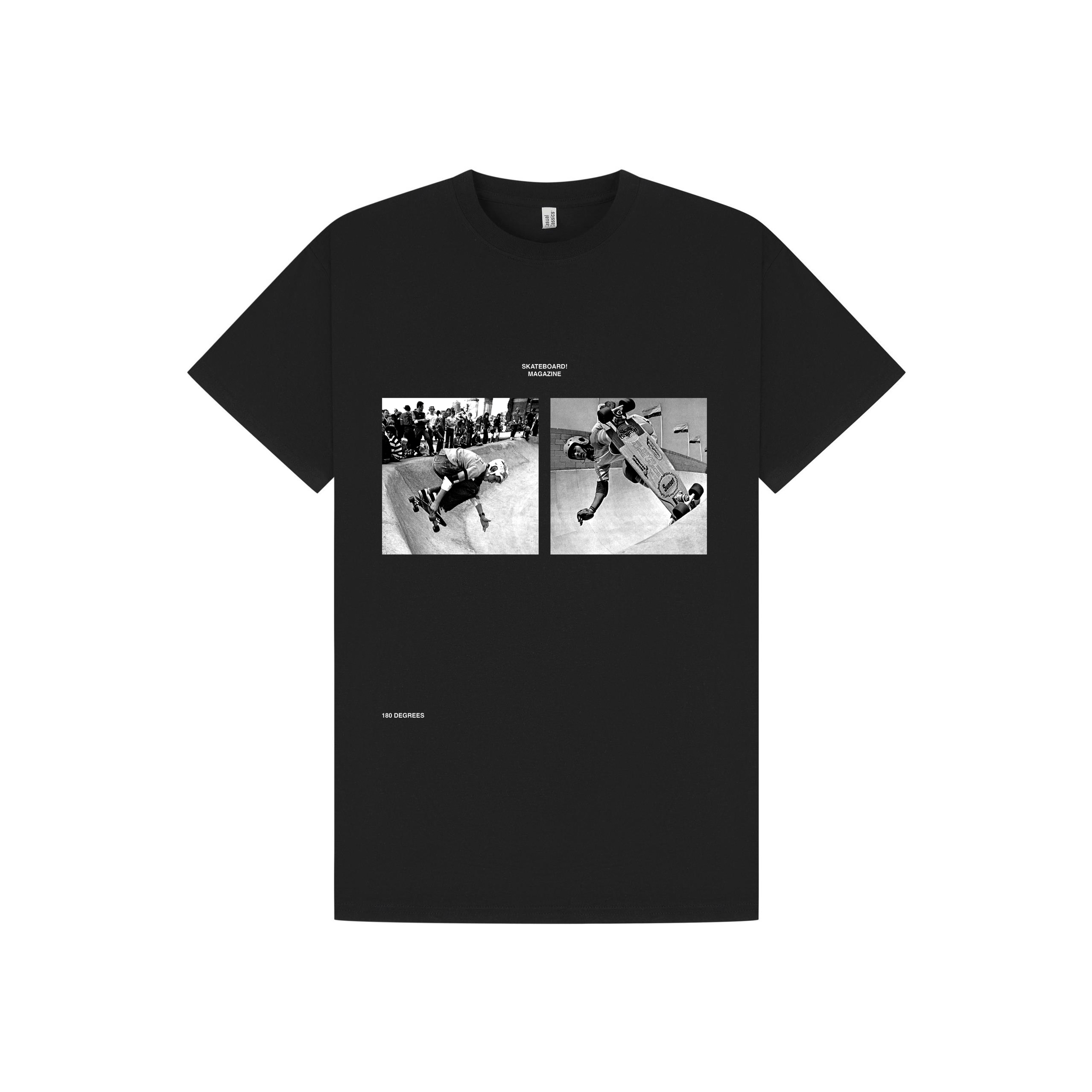 Black Printed T-shirt Front