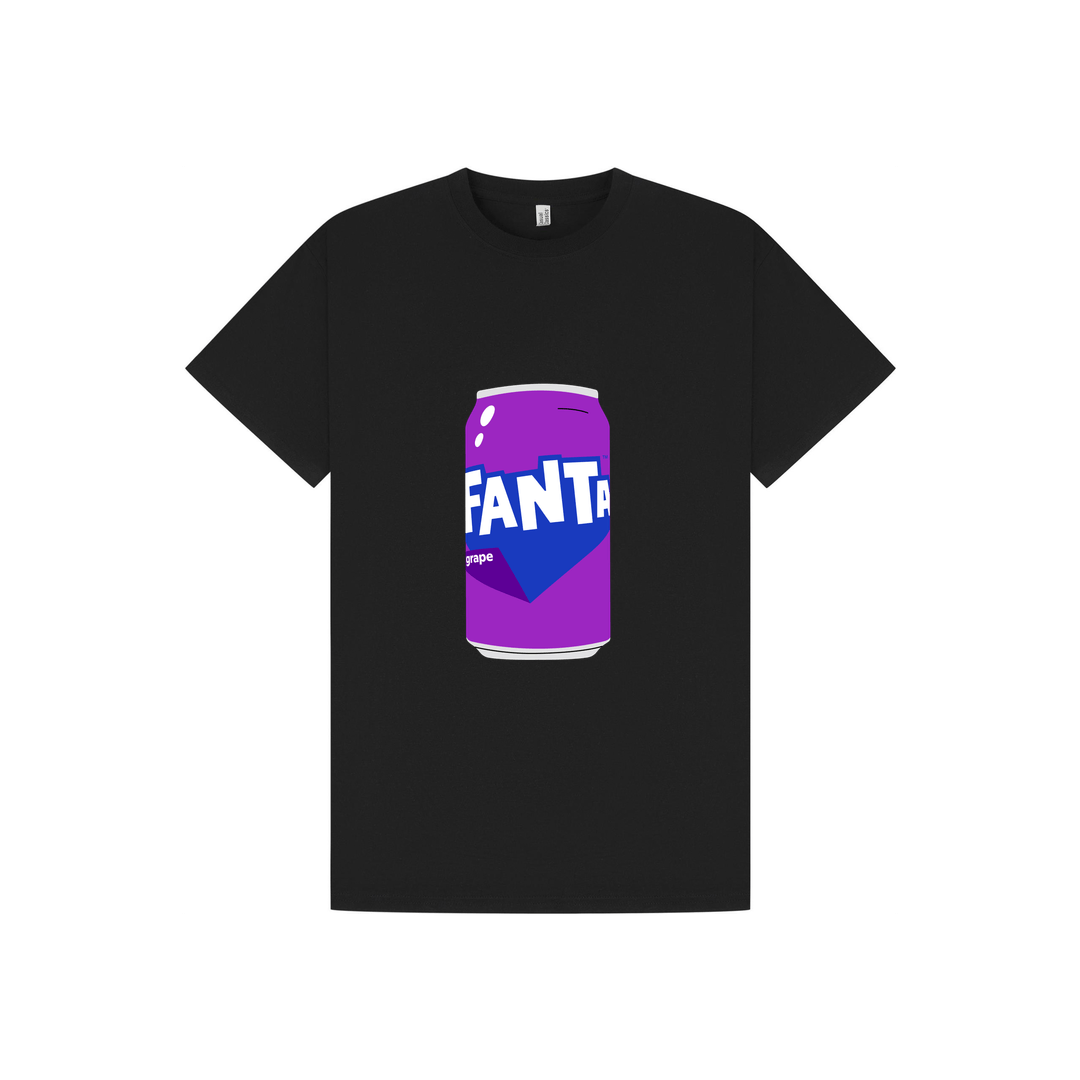 Black Printed T-shirt Front