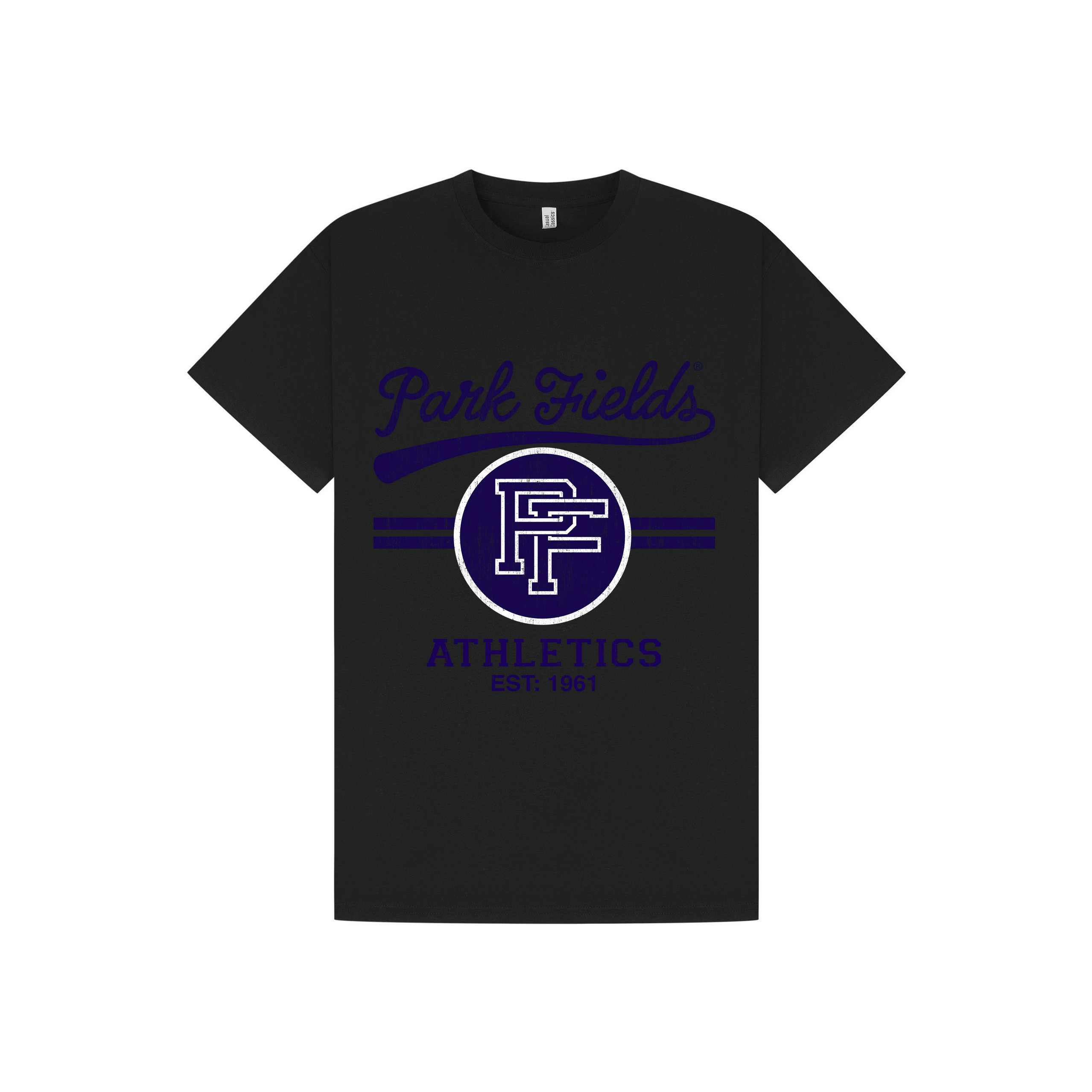 Black Printed T-shirt Front