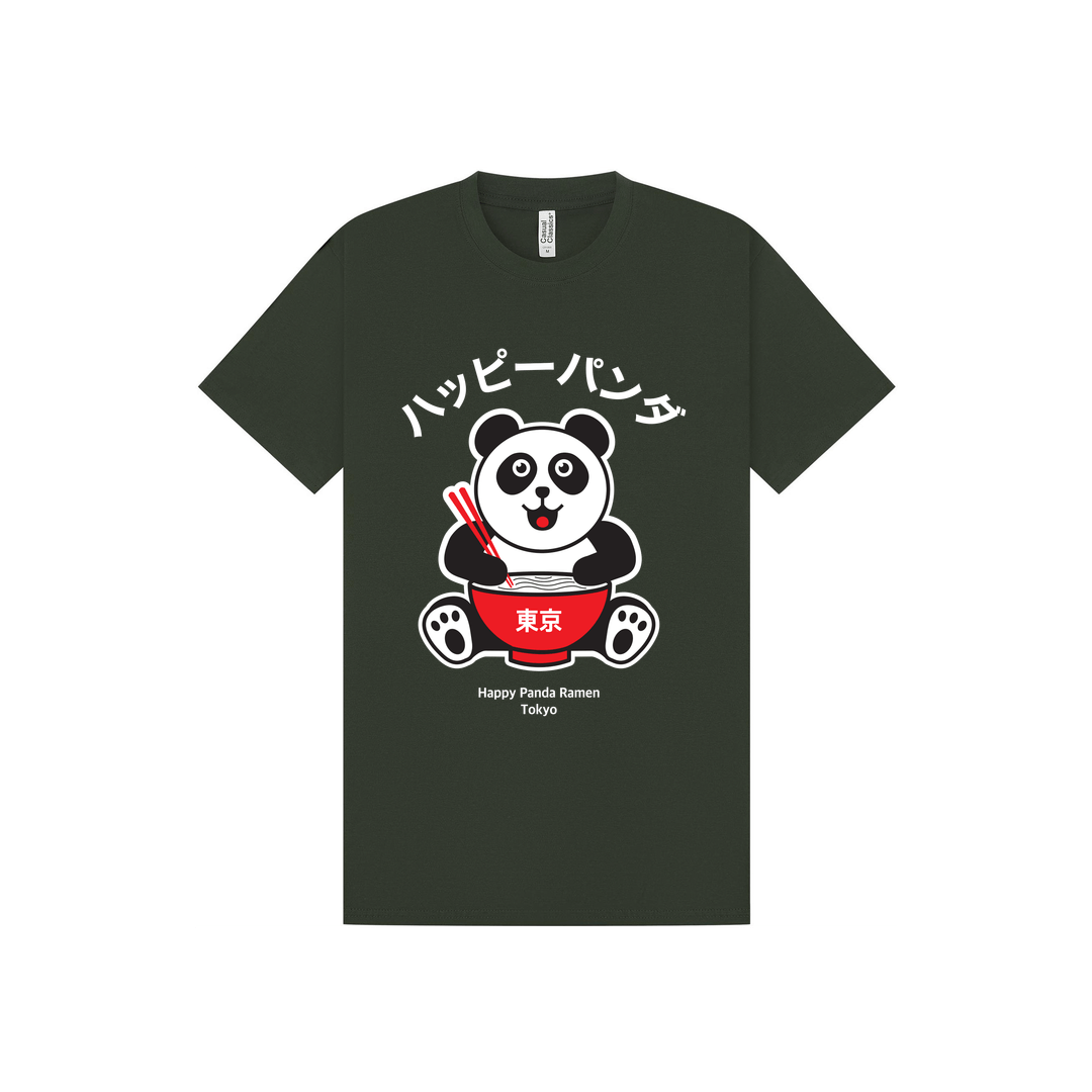 Forest Green Printed T-shirt Front