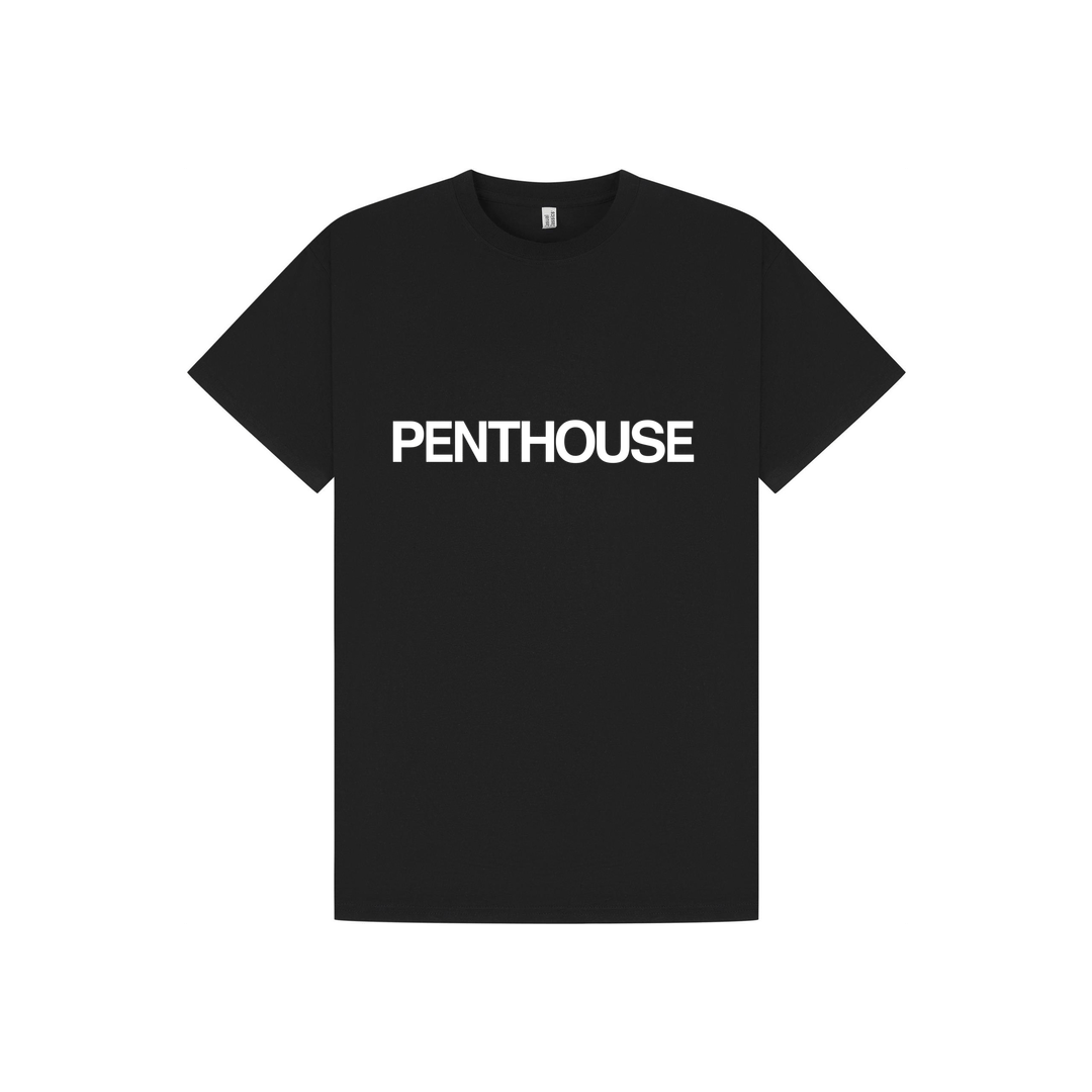 Black Printed T-shirt Front