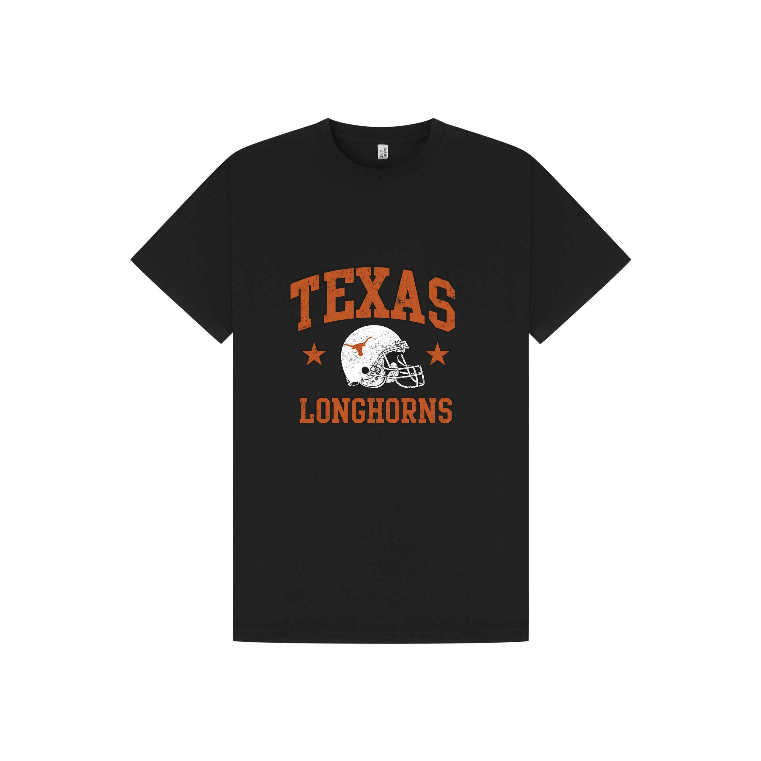 Black Printed T-shirt Front