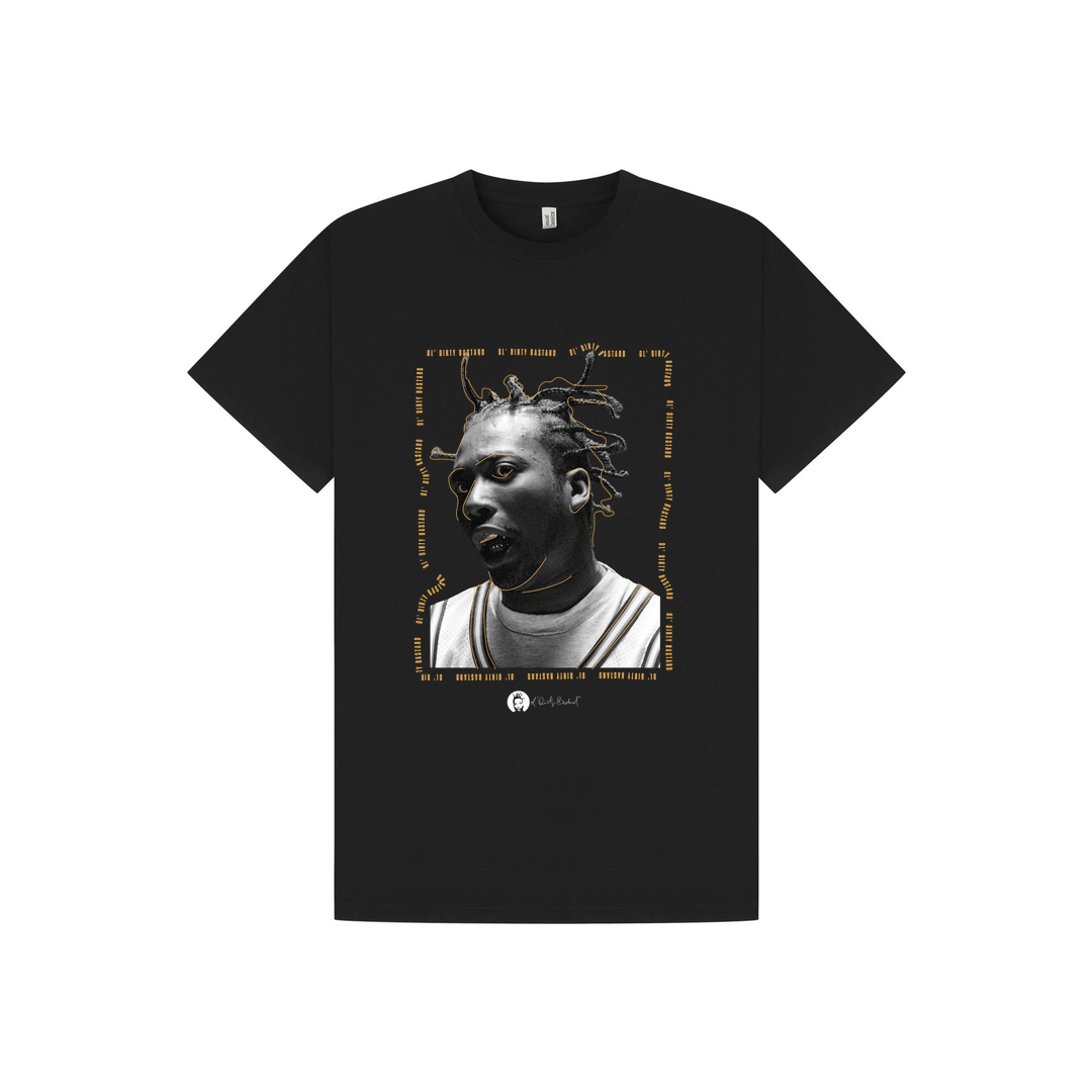 Black Printed T-shirt Front