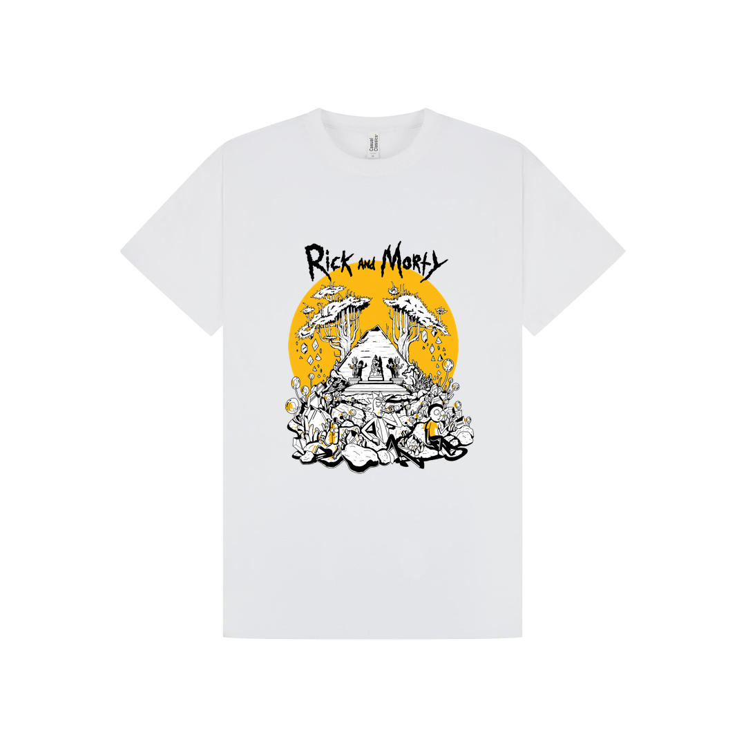 White Printed T-shirt Front