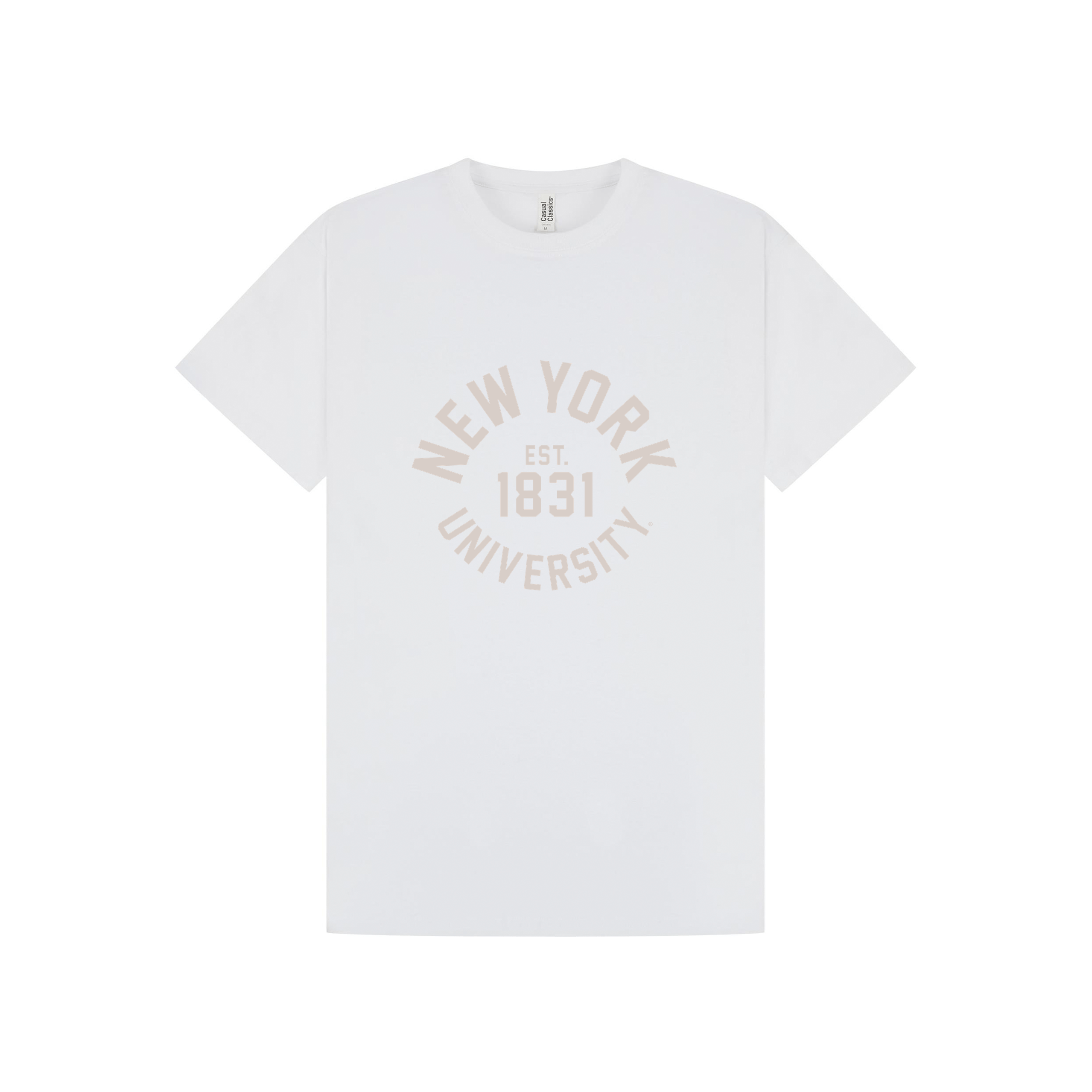 White Printed T-shirt Front