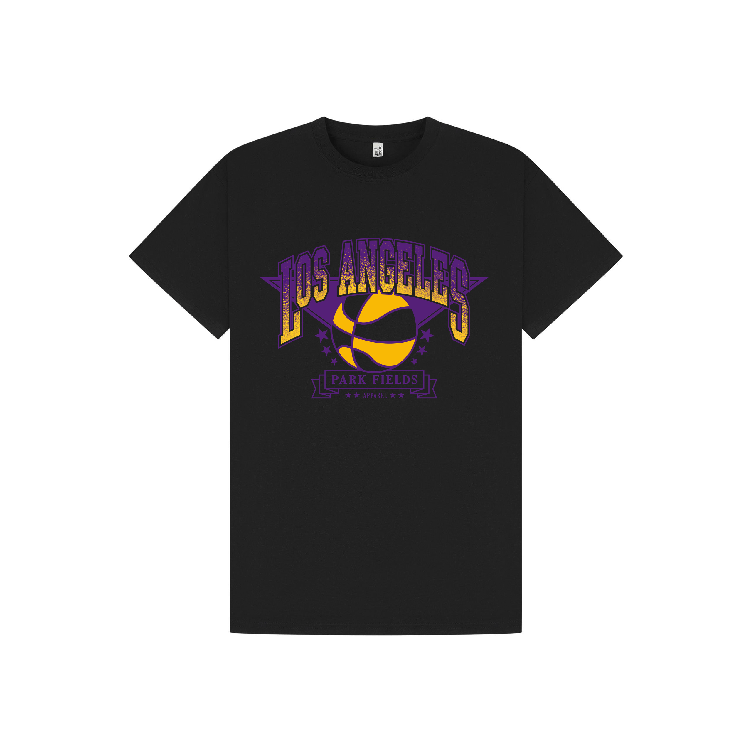 Black Printed T-shirt Front