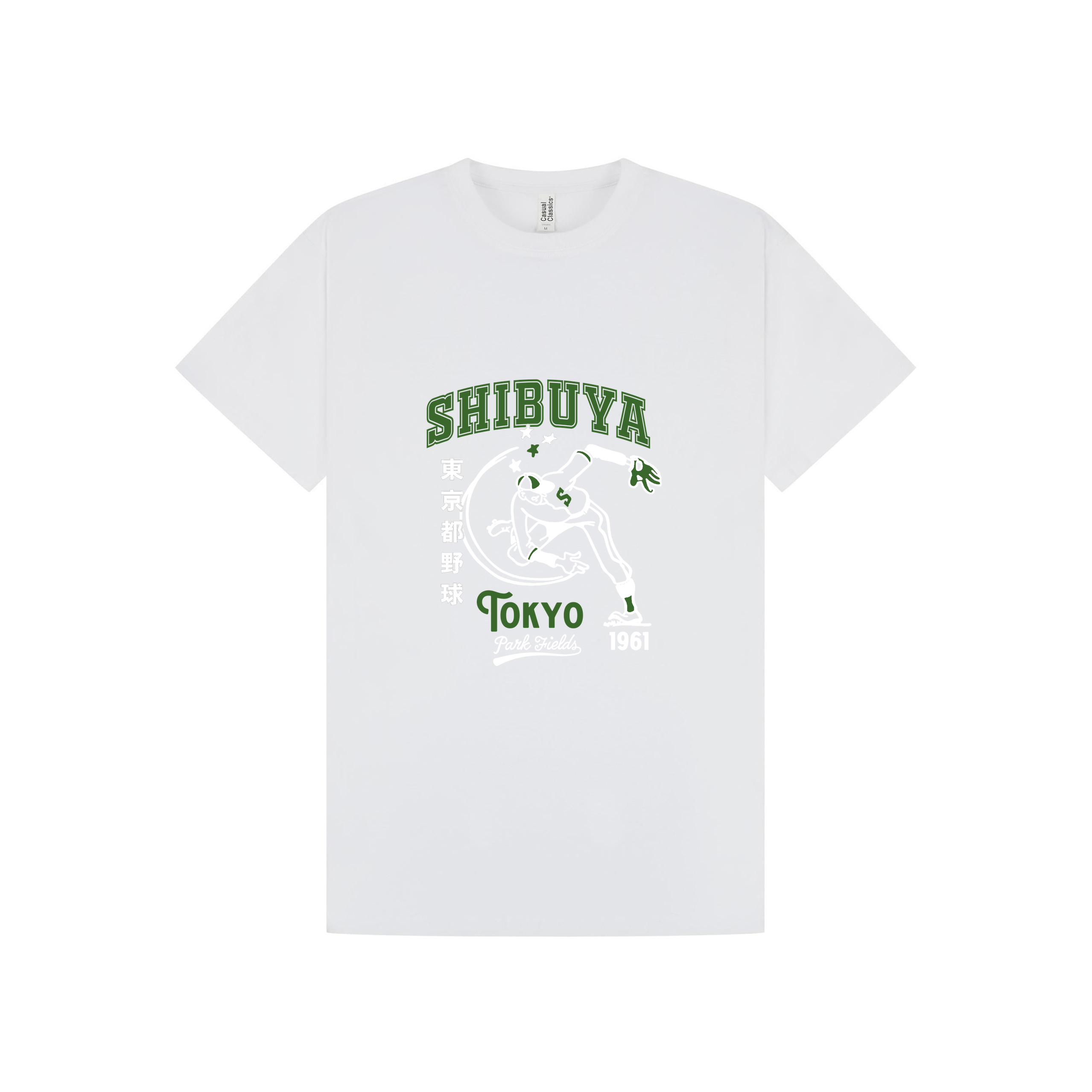 White Printed T-shirt Front