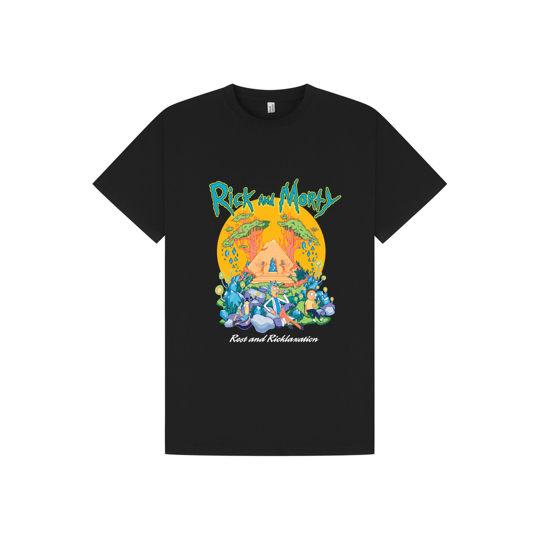 Black Printed T-shirt Front