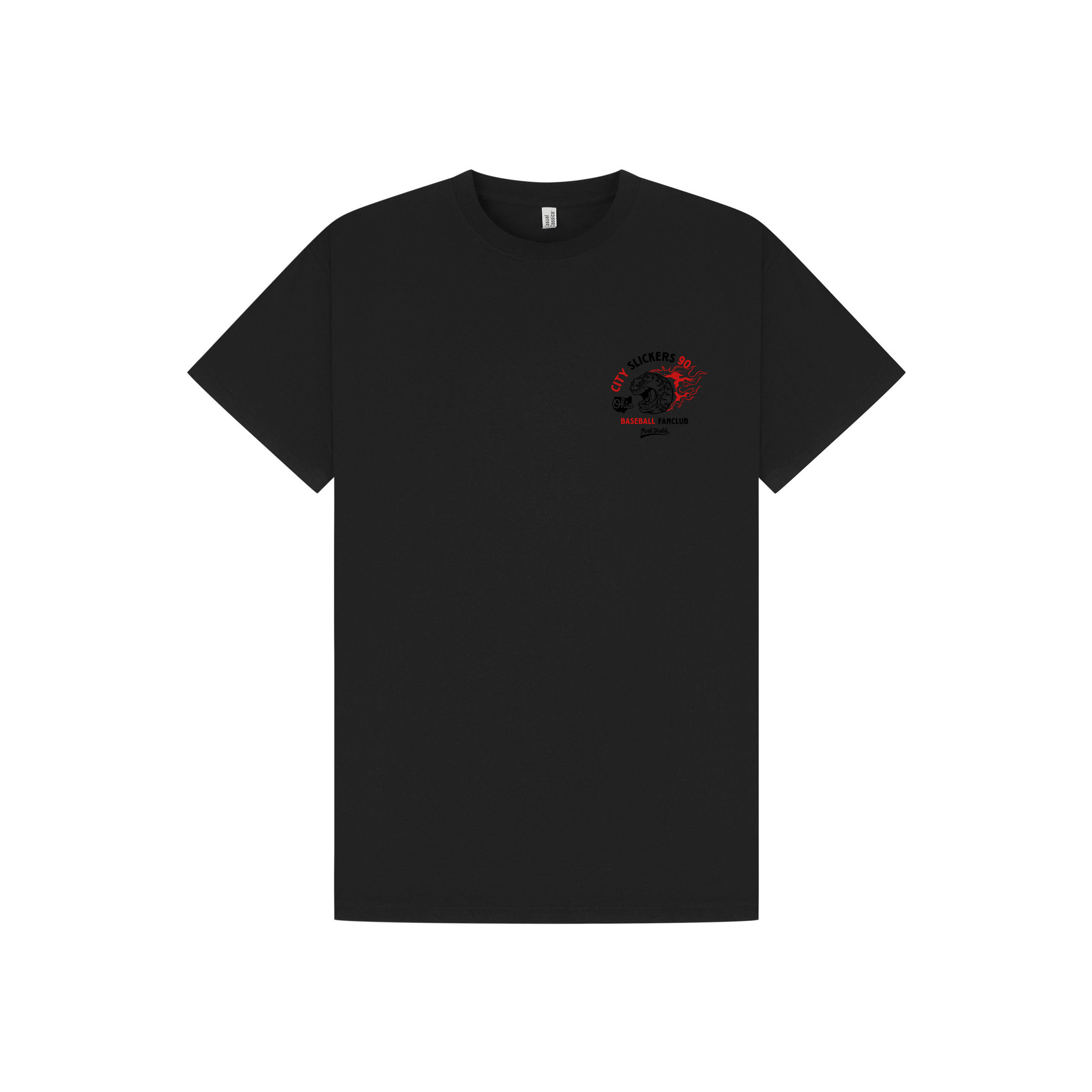 Black Printed T-shirt Front