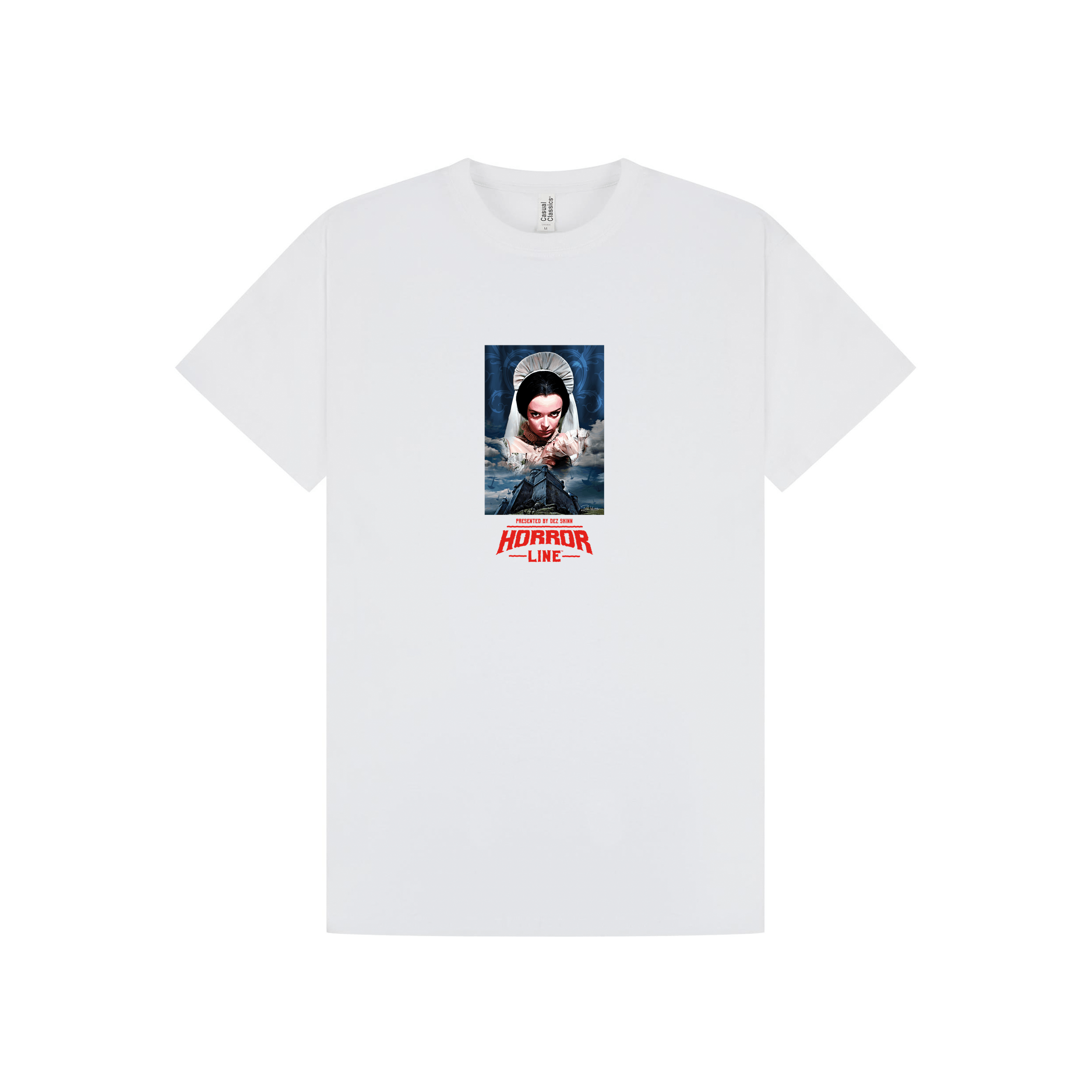 White Printed T-shirt Front