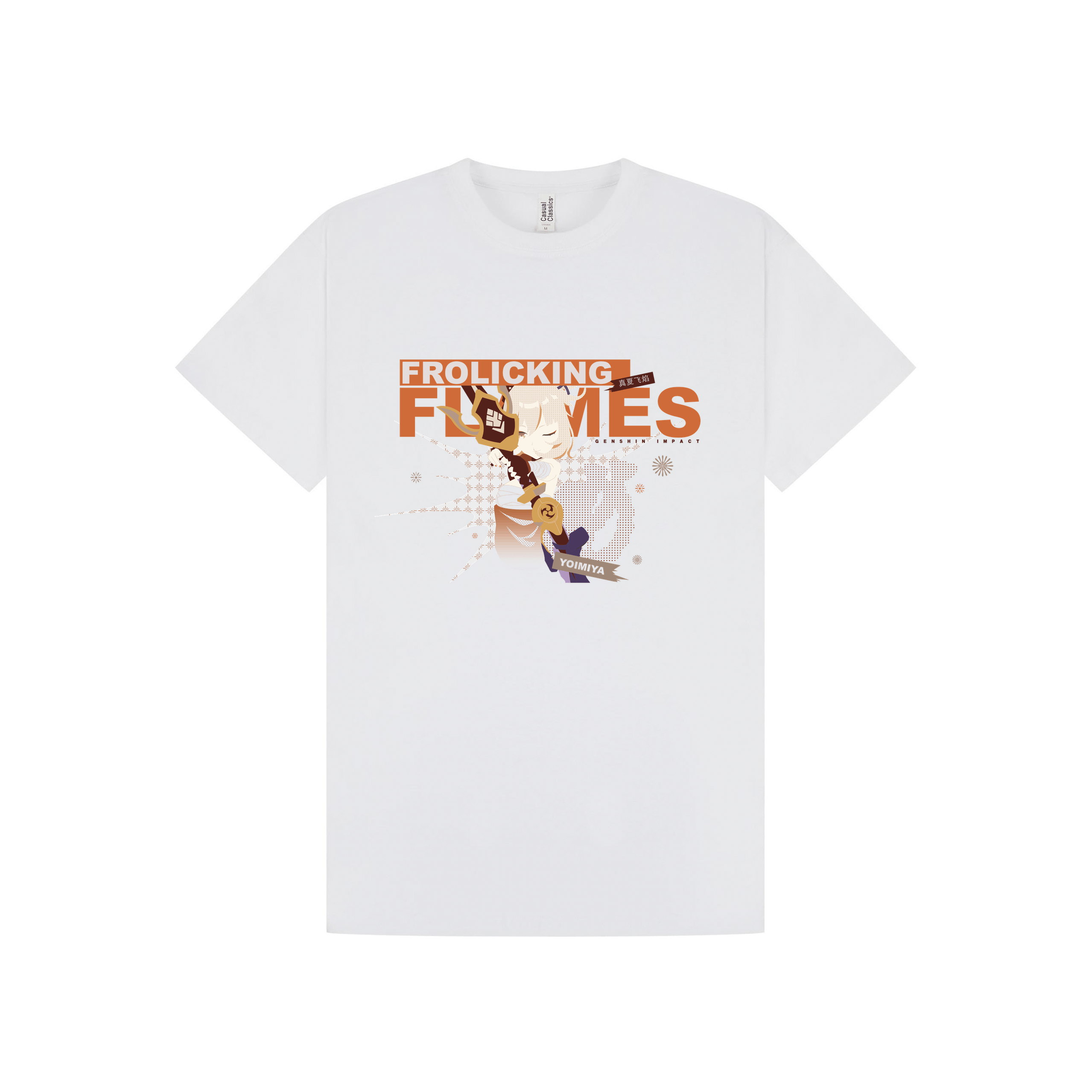 White Printed T-shirt Front