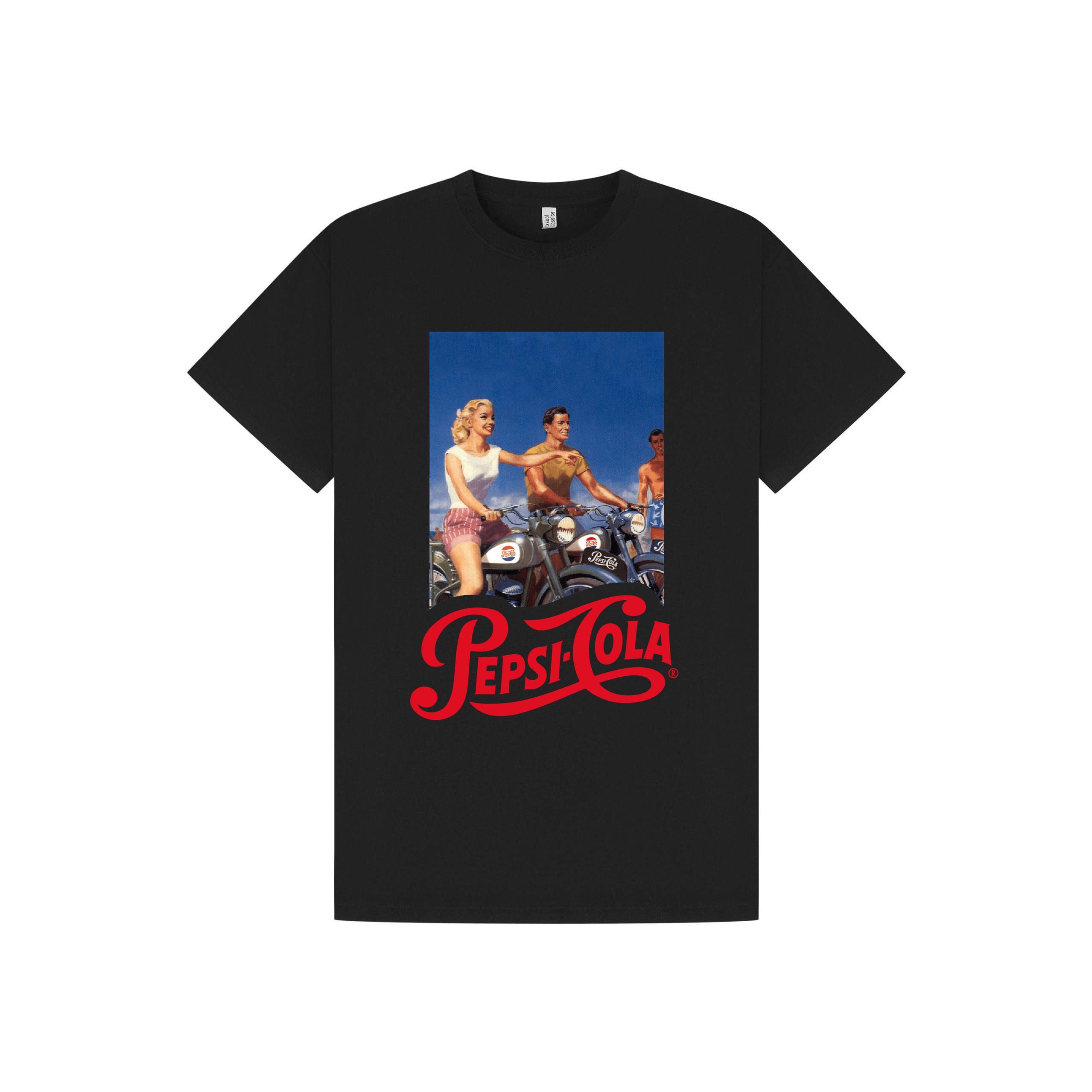 Black Printed T-shirt Front