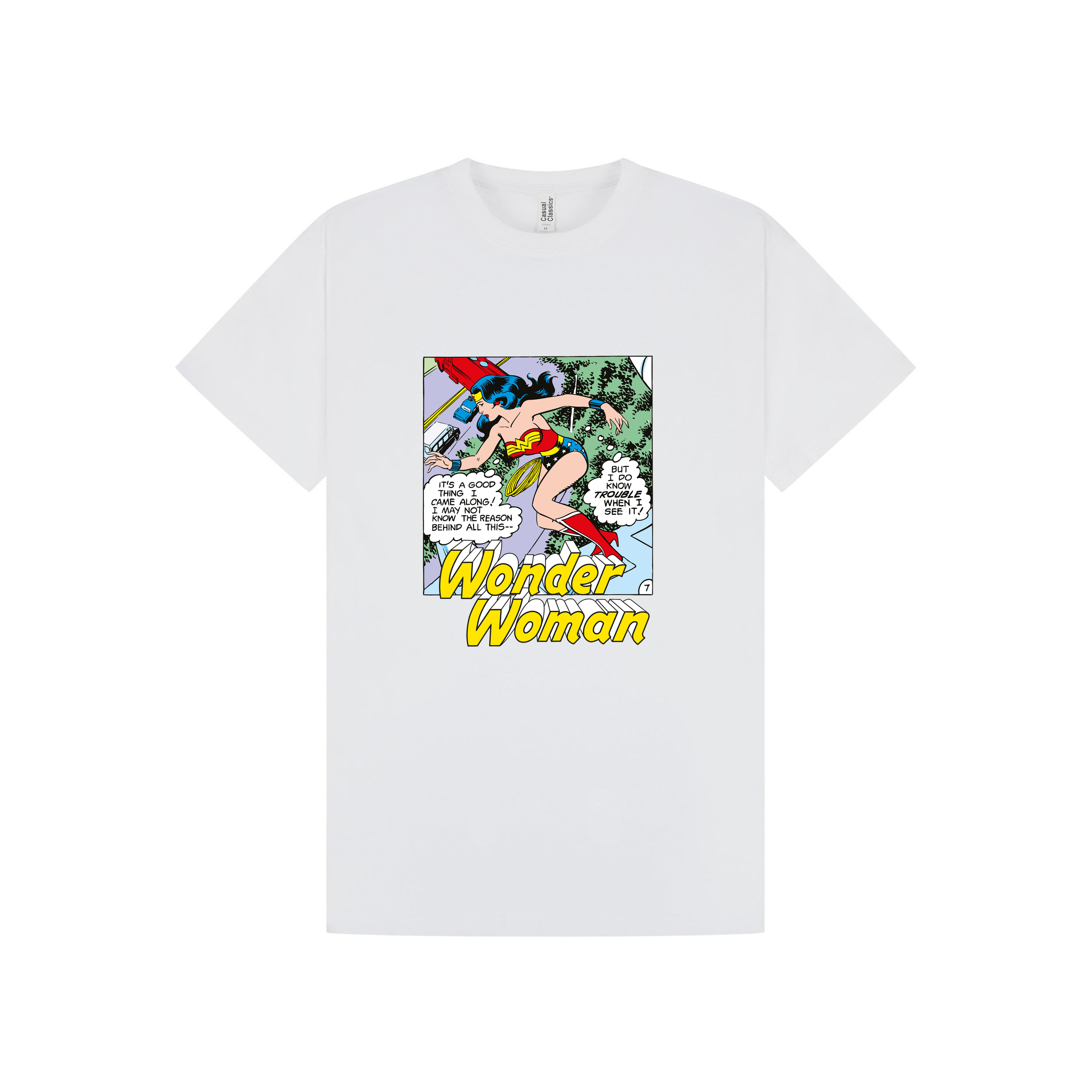 White Printed T-shirt Front