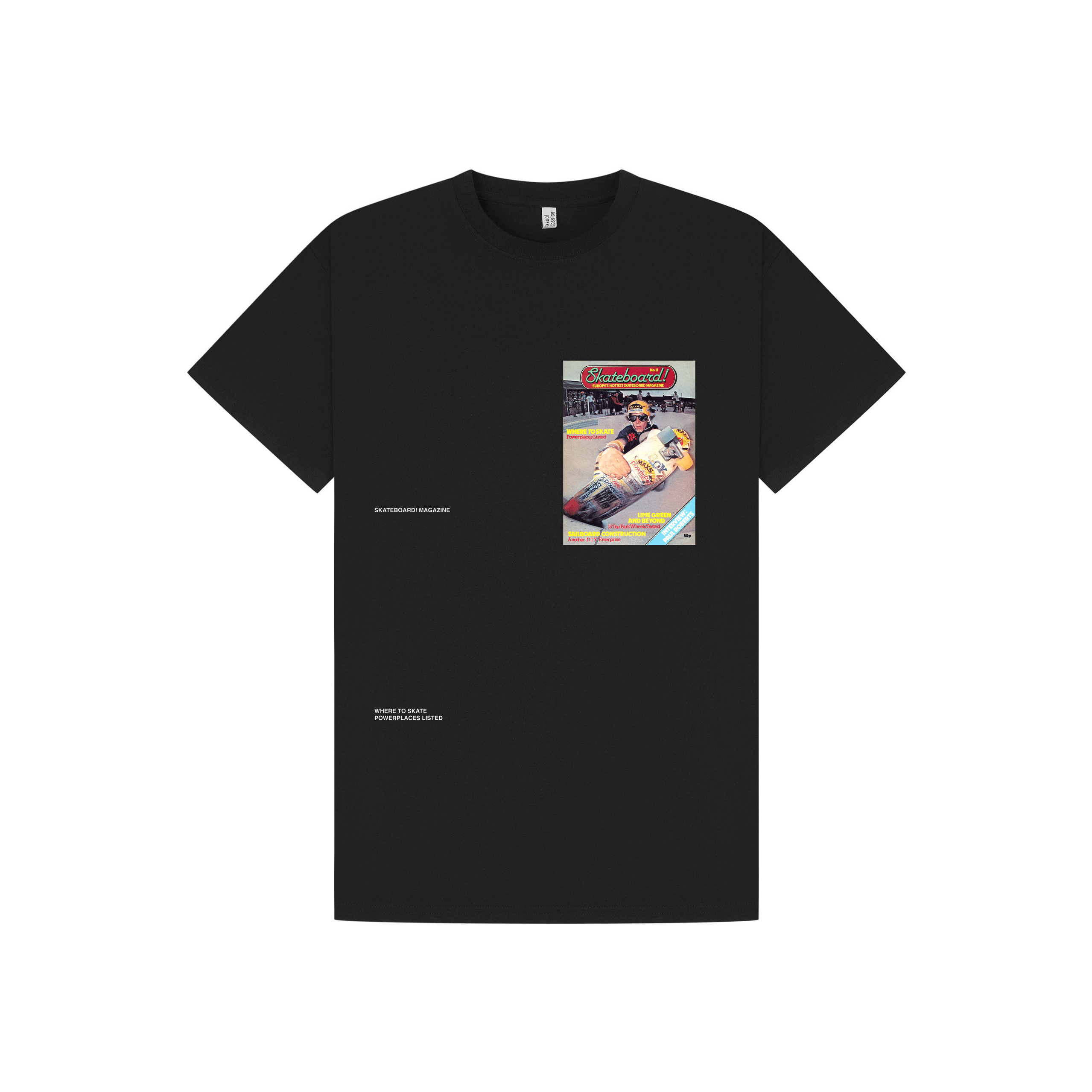 Black Printed T-shirt Front