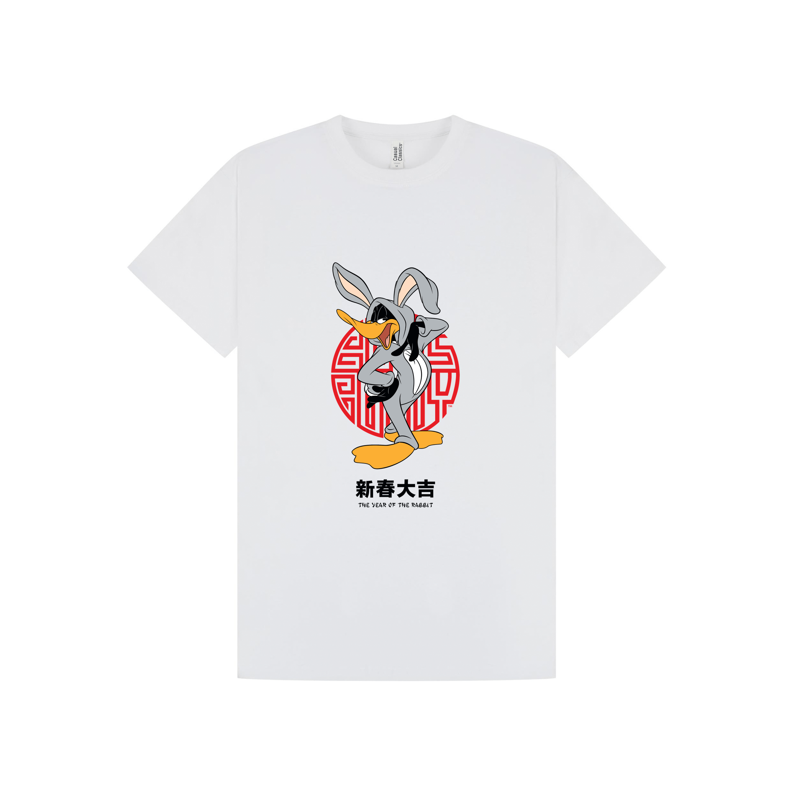 White Printed T-shirt Front