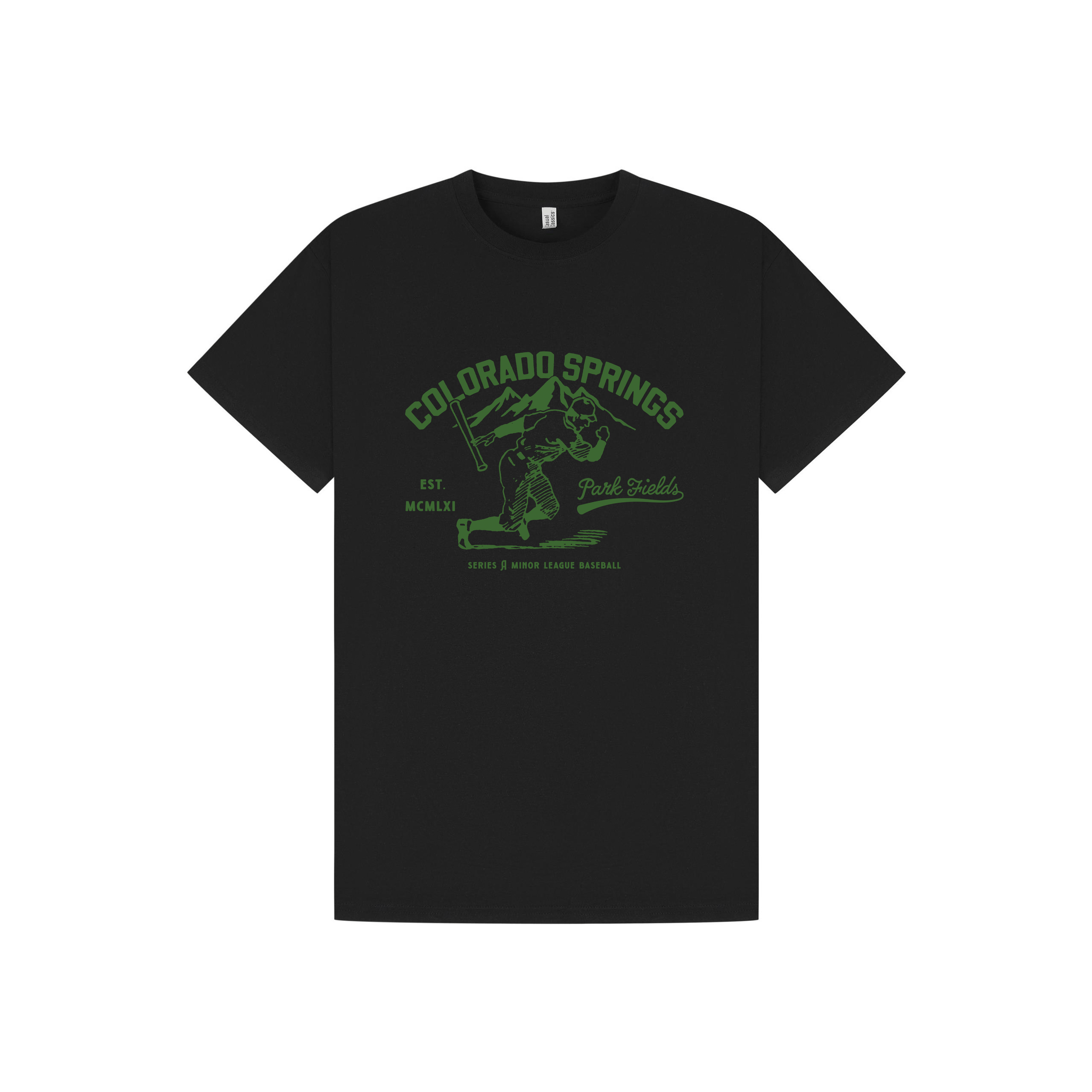 Black Printed T-shirt Front