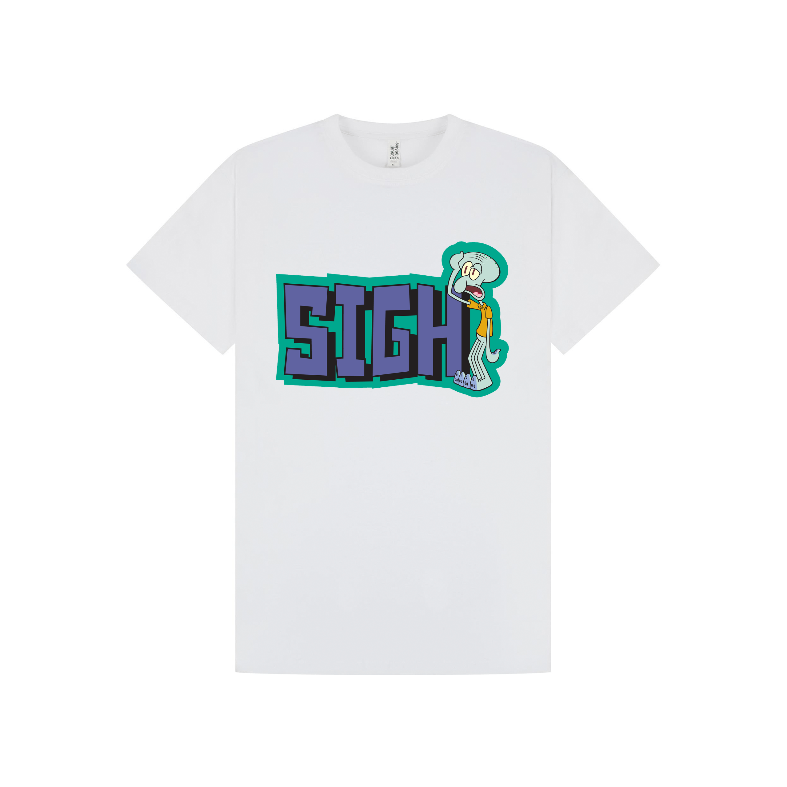 White Printed T-shirt Front