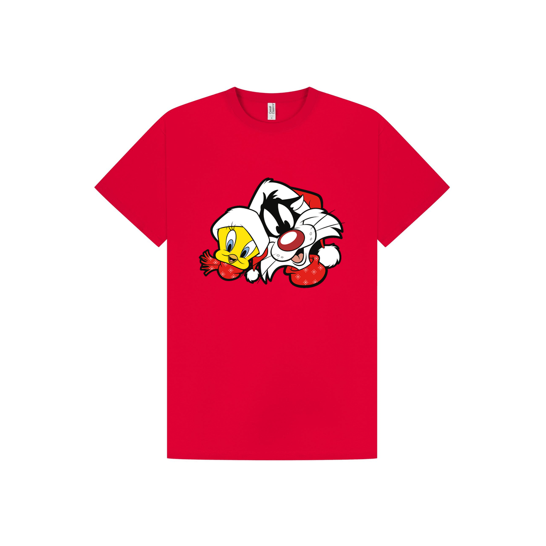 Red Printed T-shirt Front