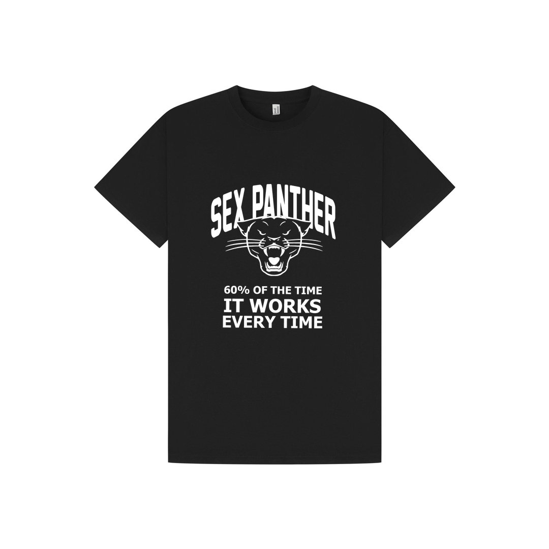 Black Printed T-shirt Front