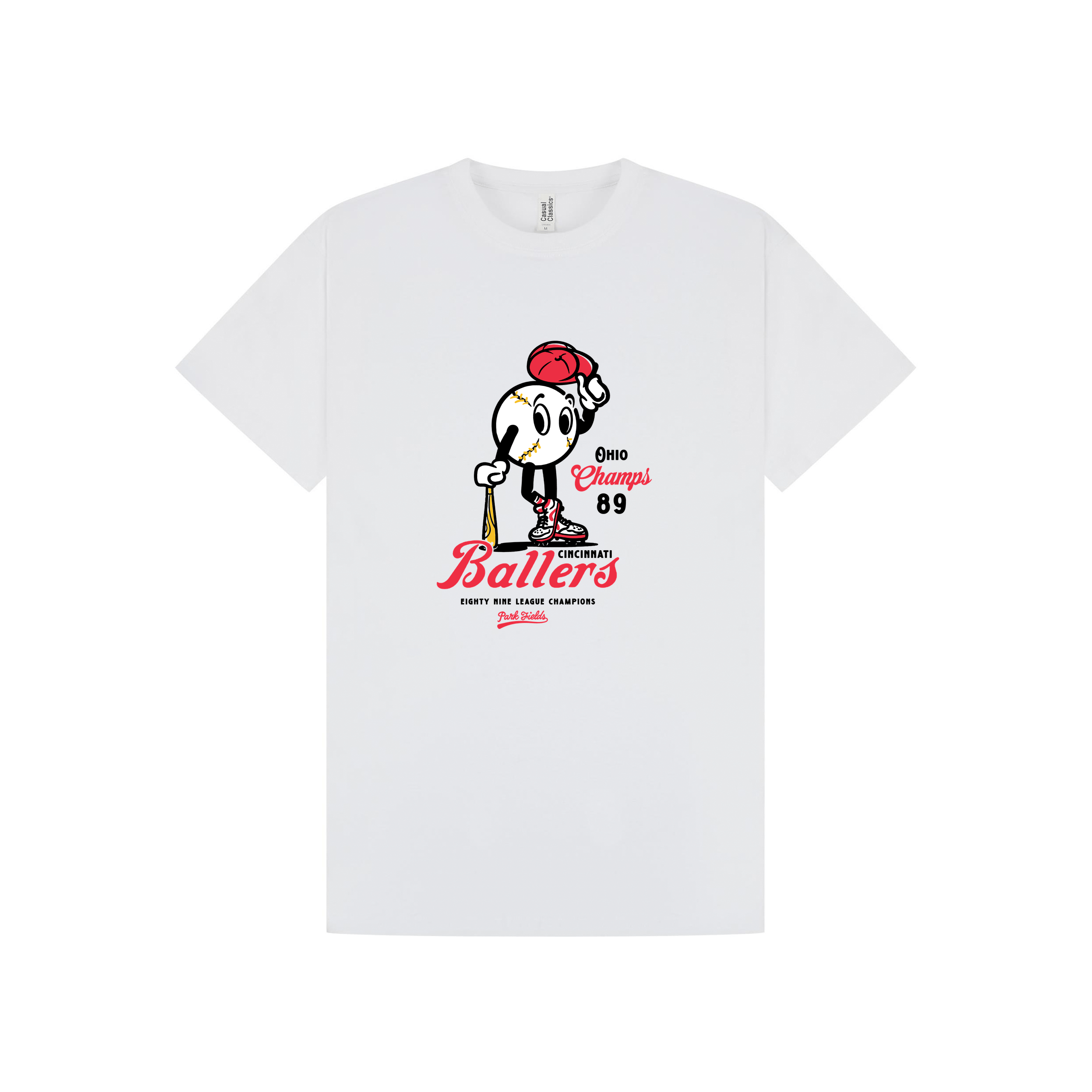 White Printed T-shirt Front