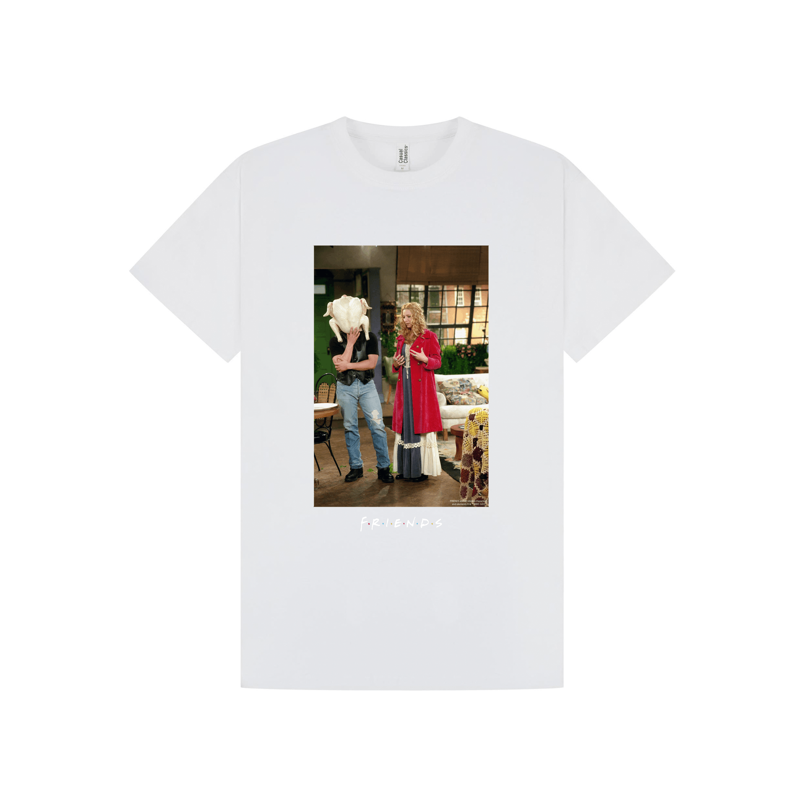 White Printed T-shirt Front