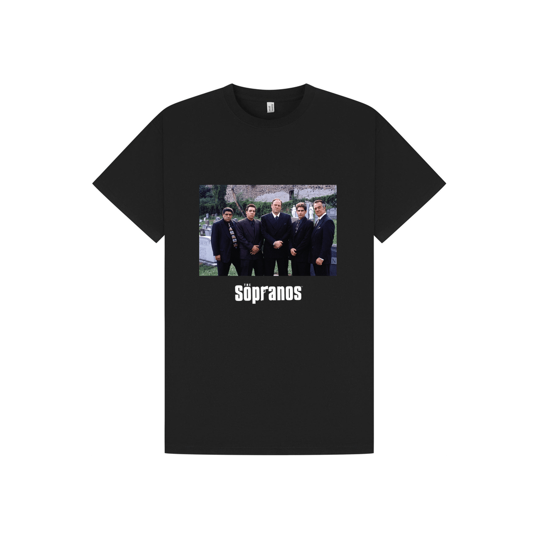 Black Printed T-shirt Front