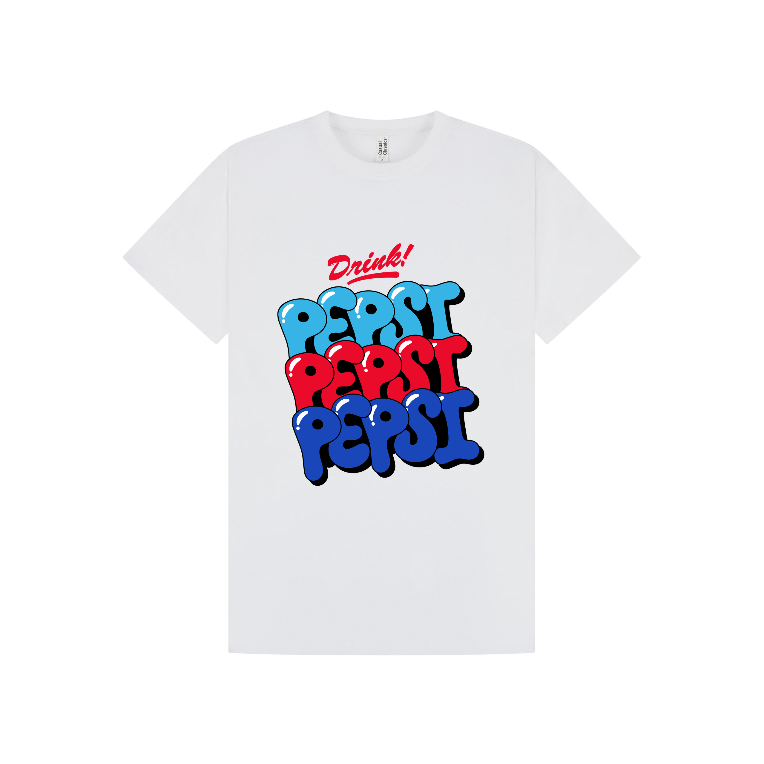 White Printed T-shirt Front