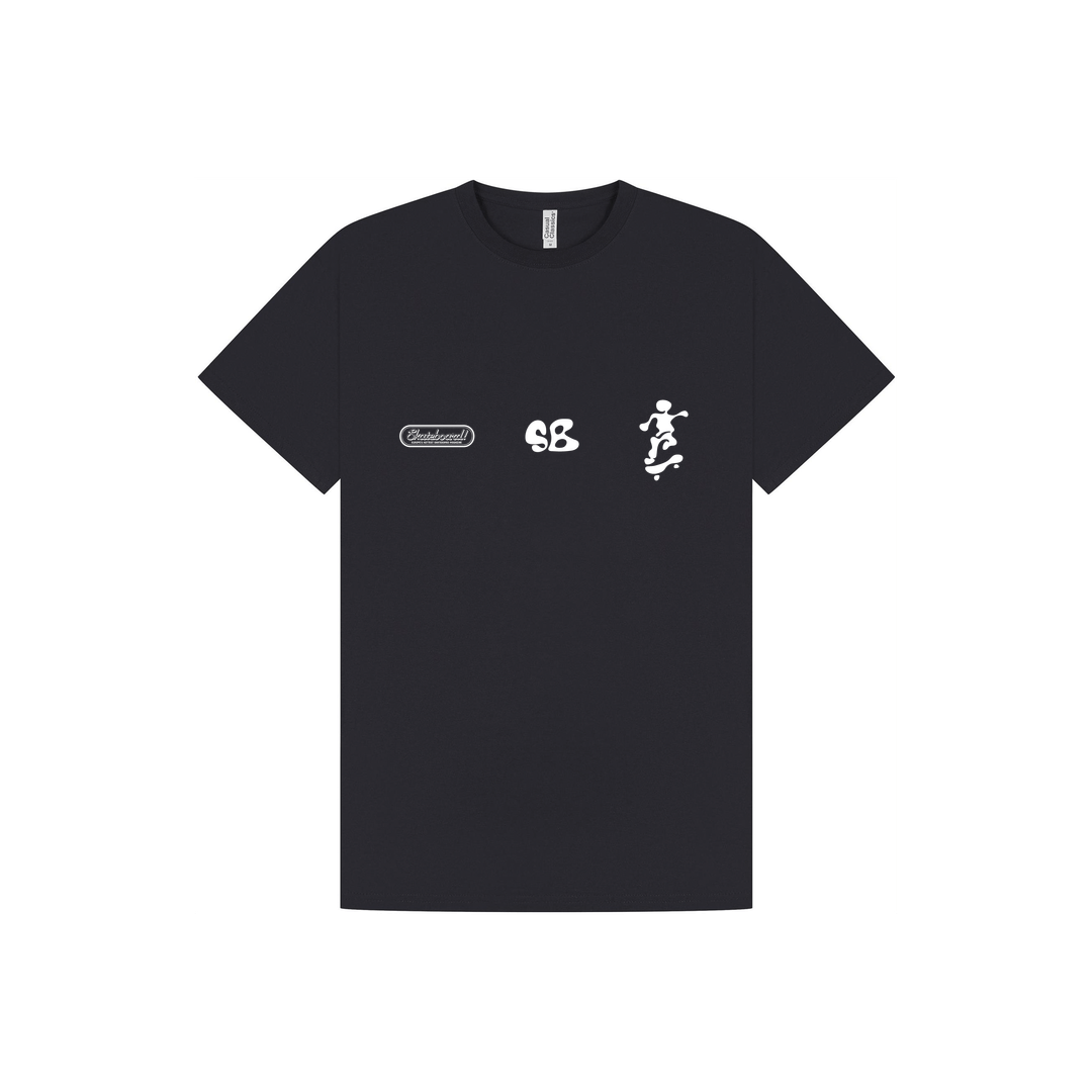 Navy Printed T-shirt Front