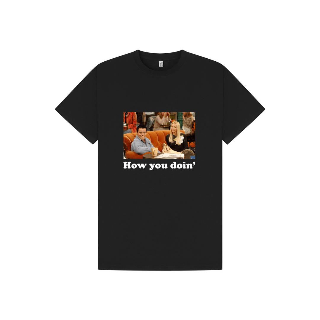 Black Printed T-shirt Front