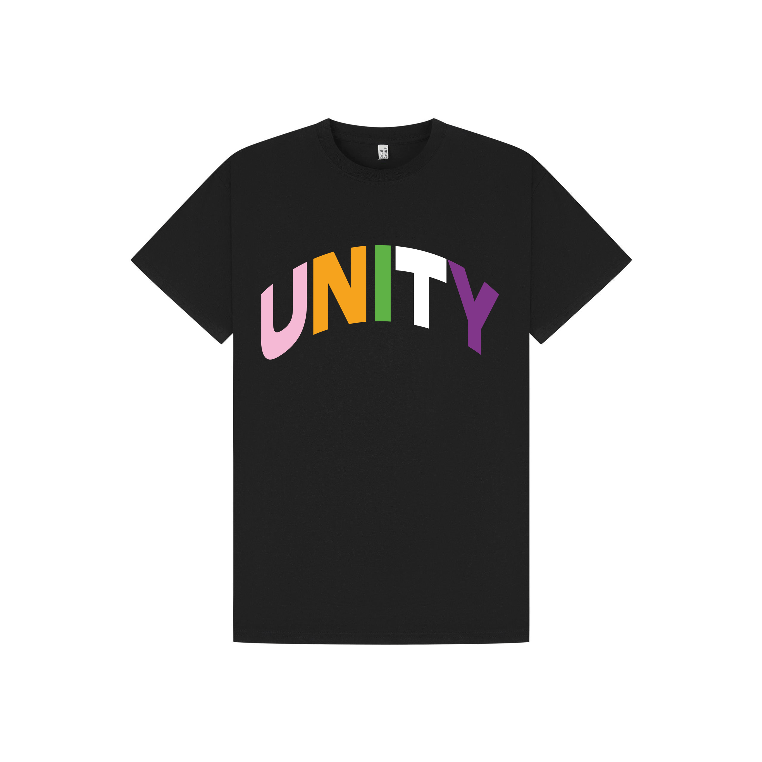 Black Printed T-shirt Front