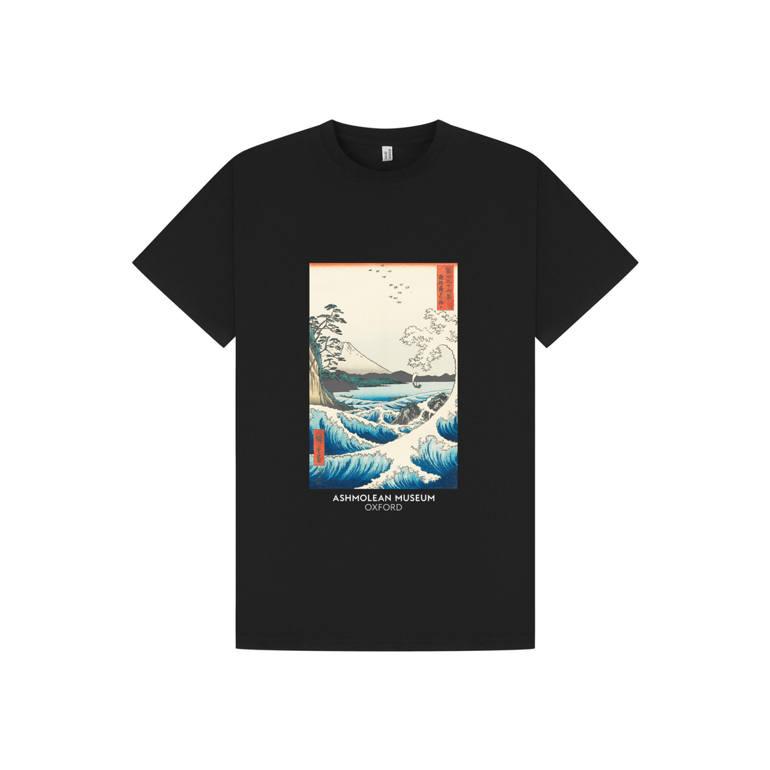 Black Printed T-shirt Front