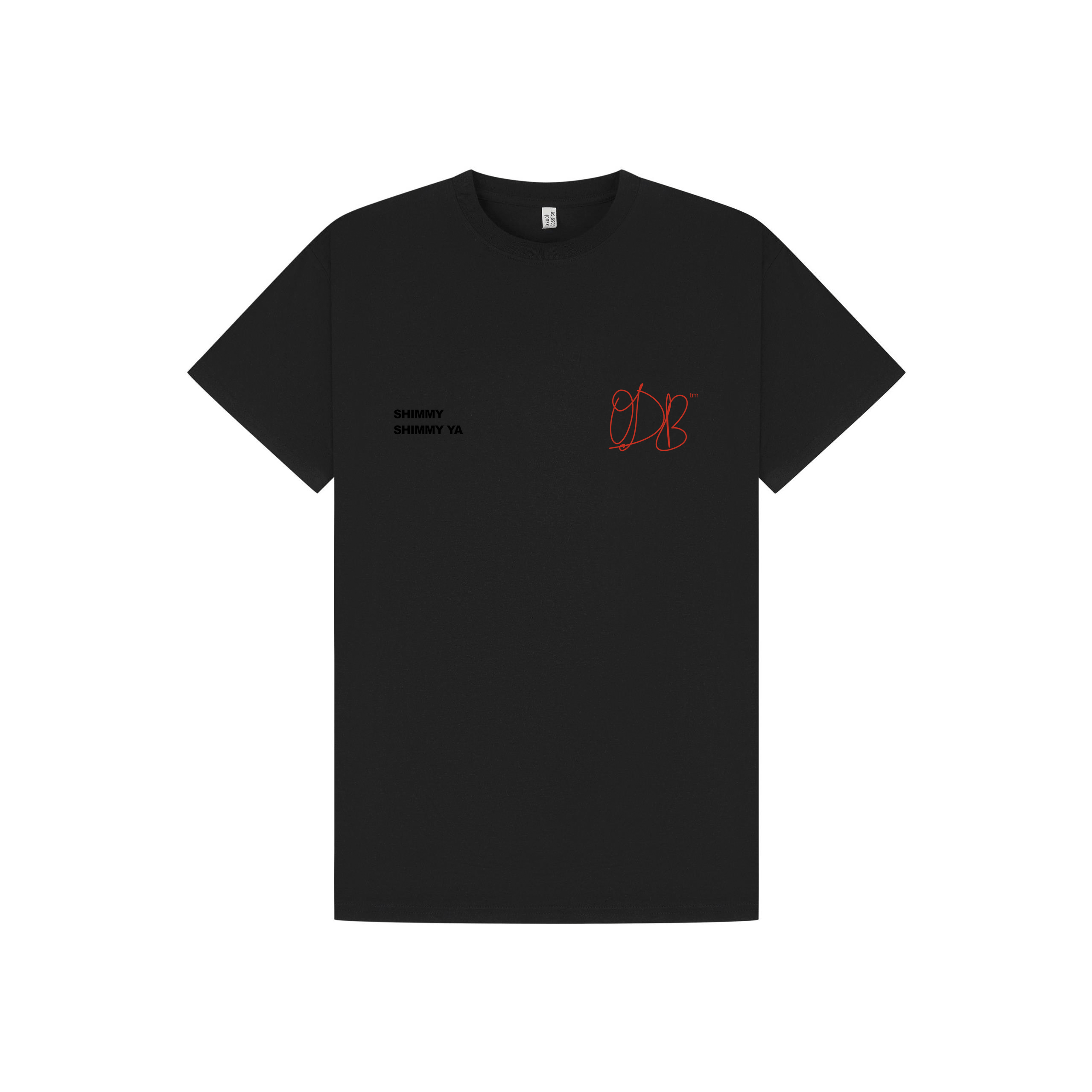 Black Printed T-shirt Front