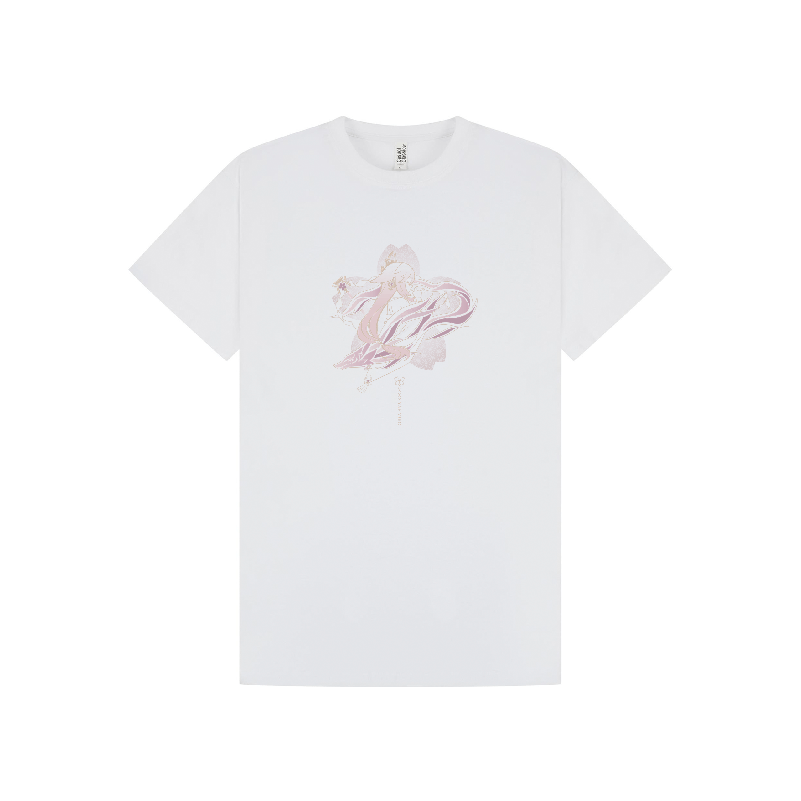 White Printed T-shirt Front