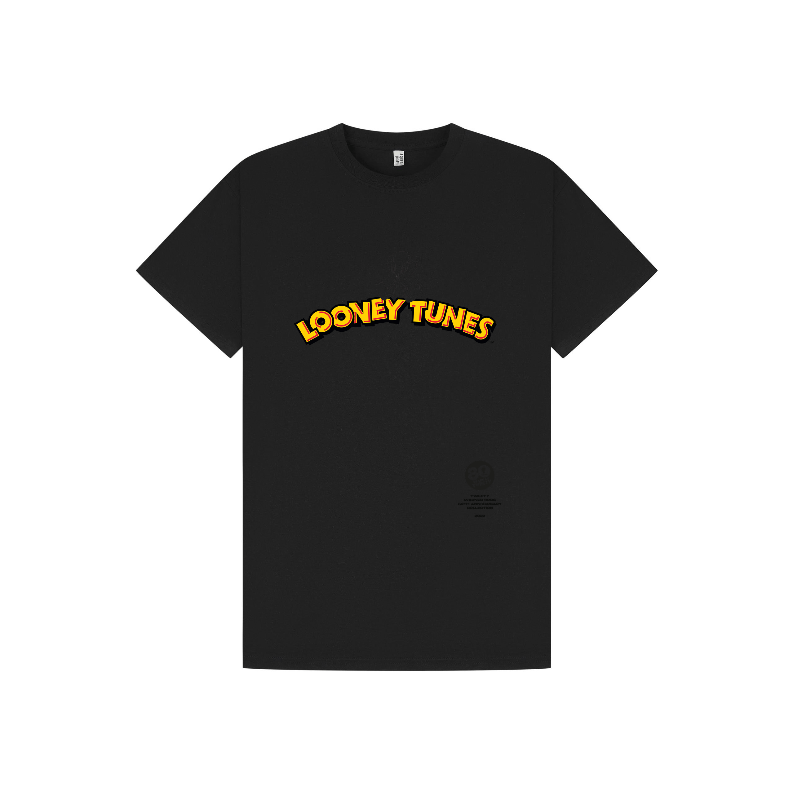 Black Printed T-shirt Front