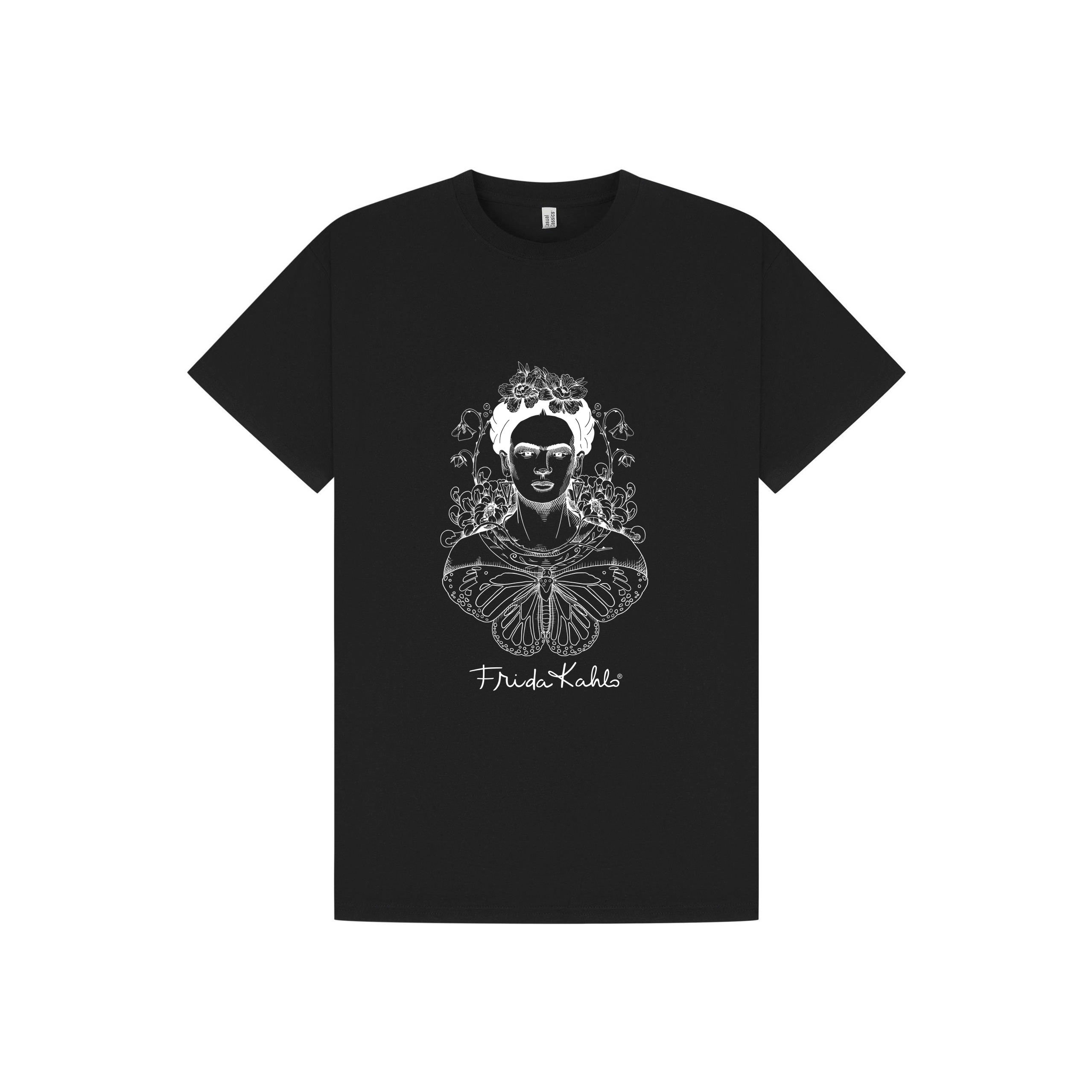 Black Printed T-shirt Front