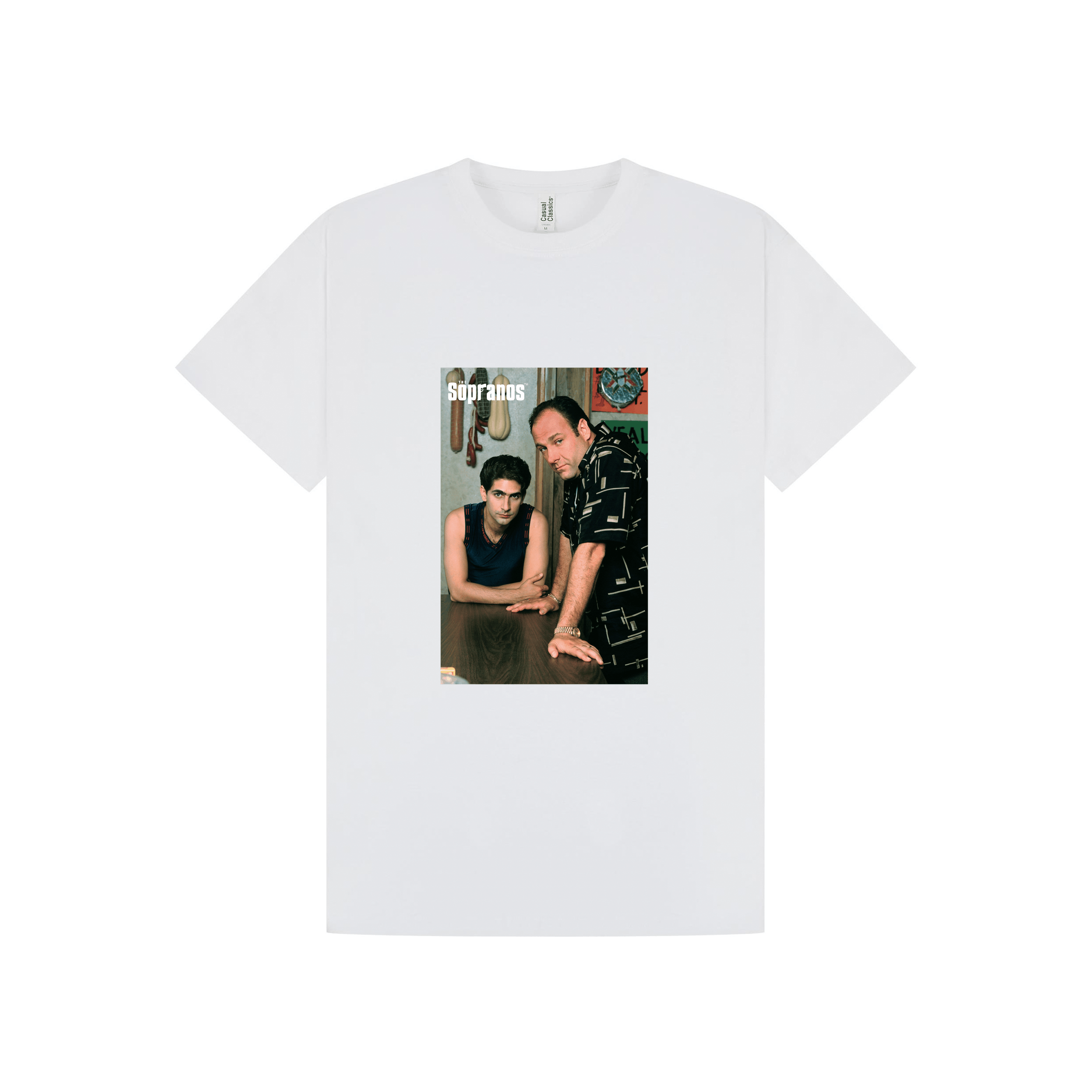 White Printed T-shirt Front