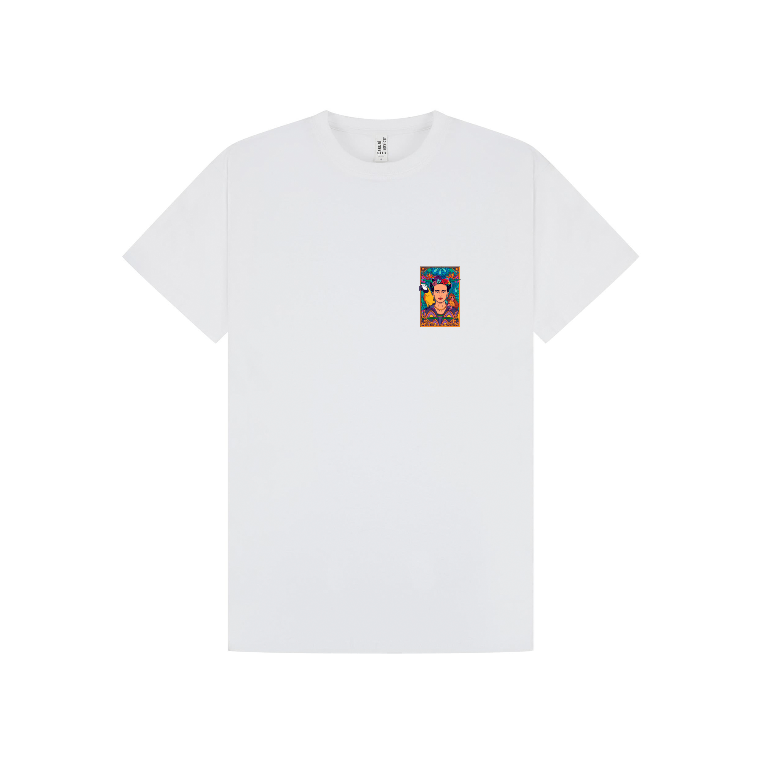 White Printed T-shirt Front