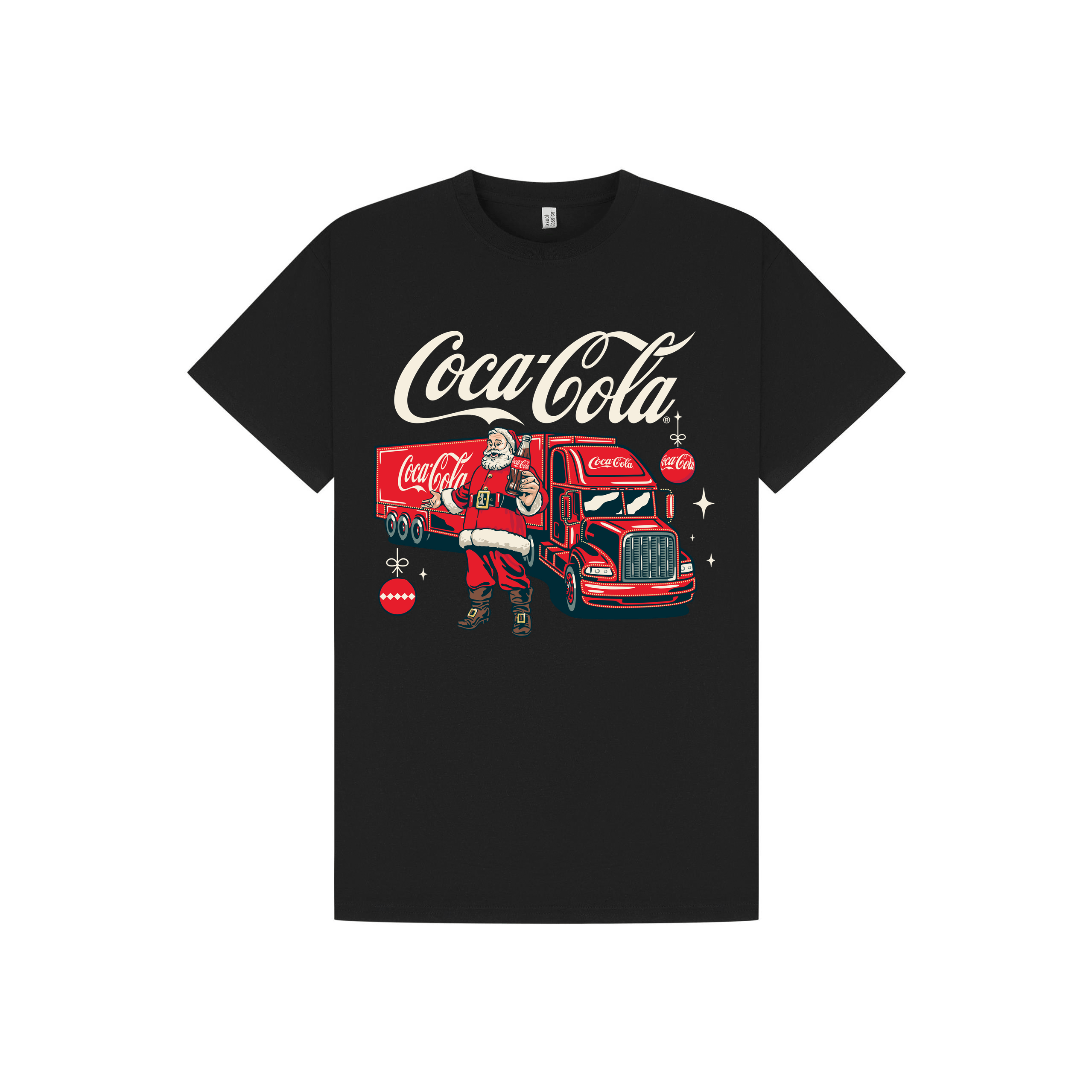 Black Printed T-shirt Front