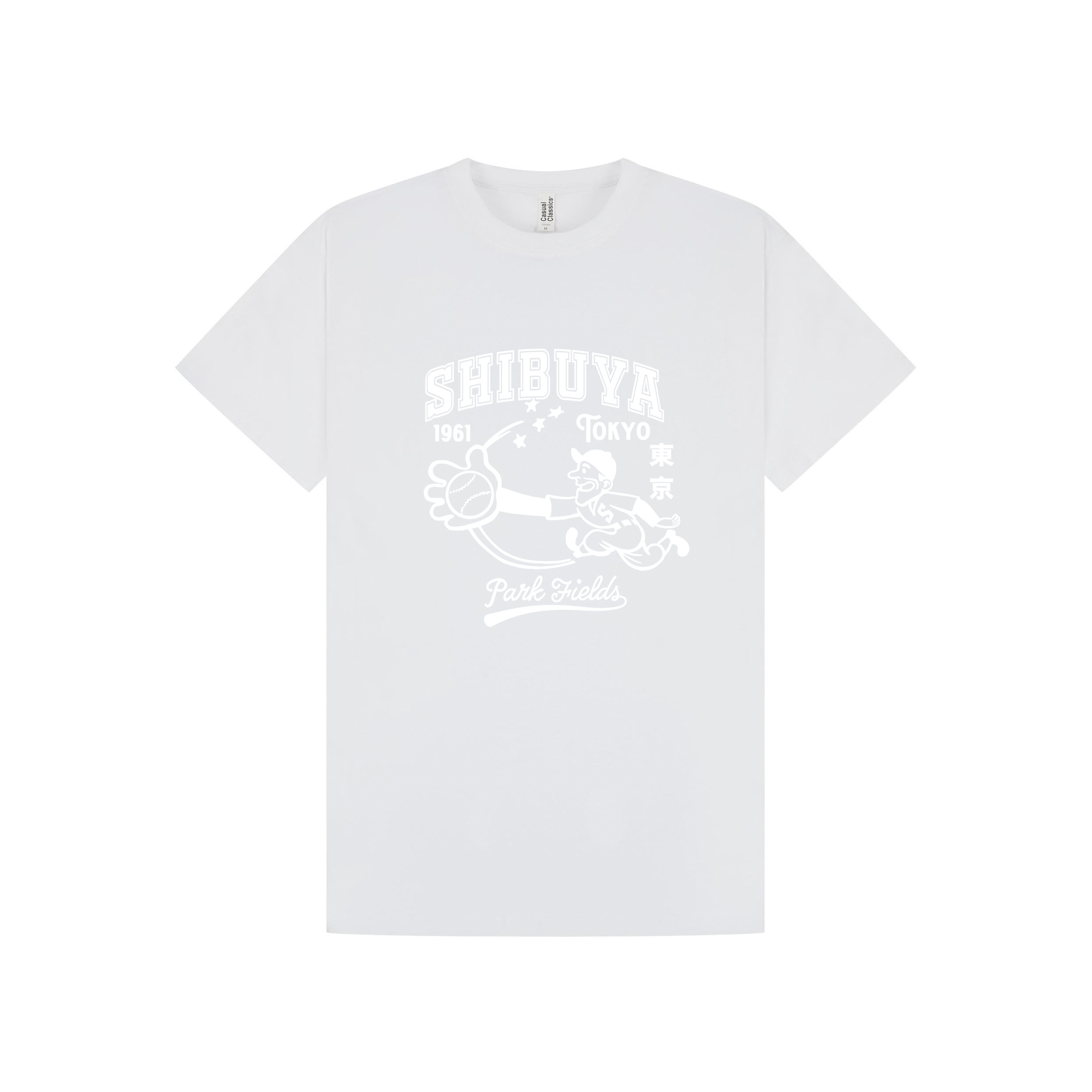 White Printed T-shirt Front