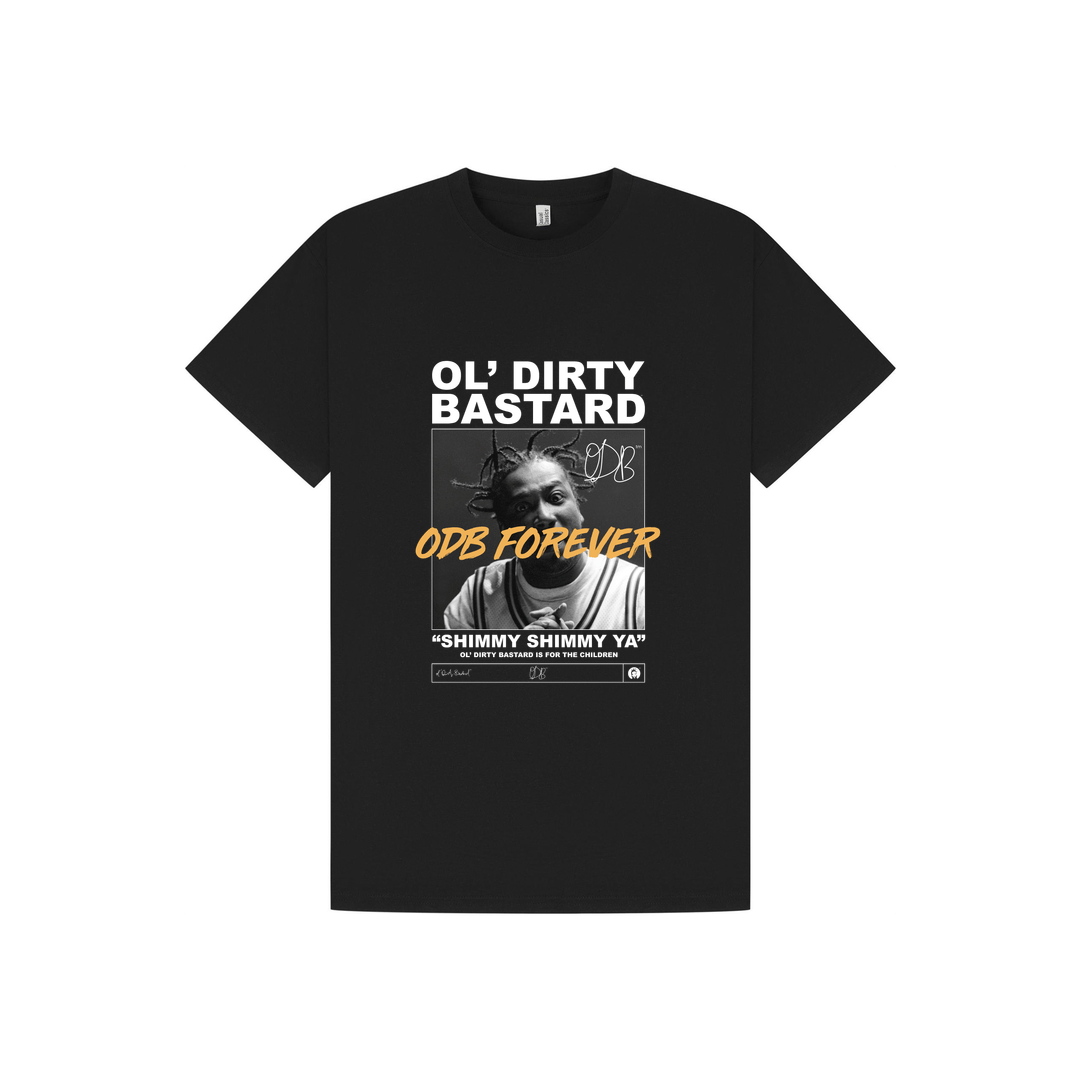 Black Printed T-shirt Front